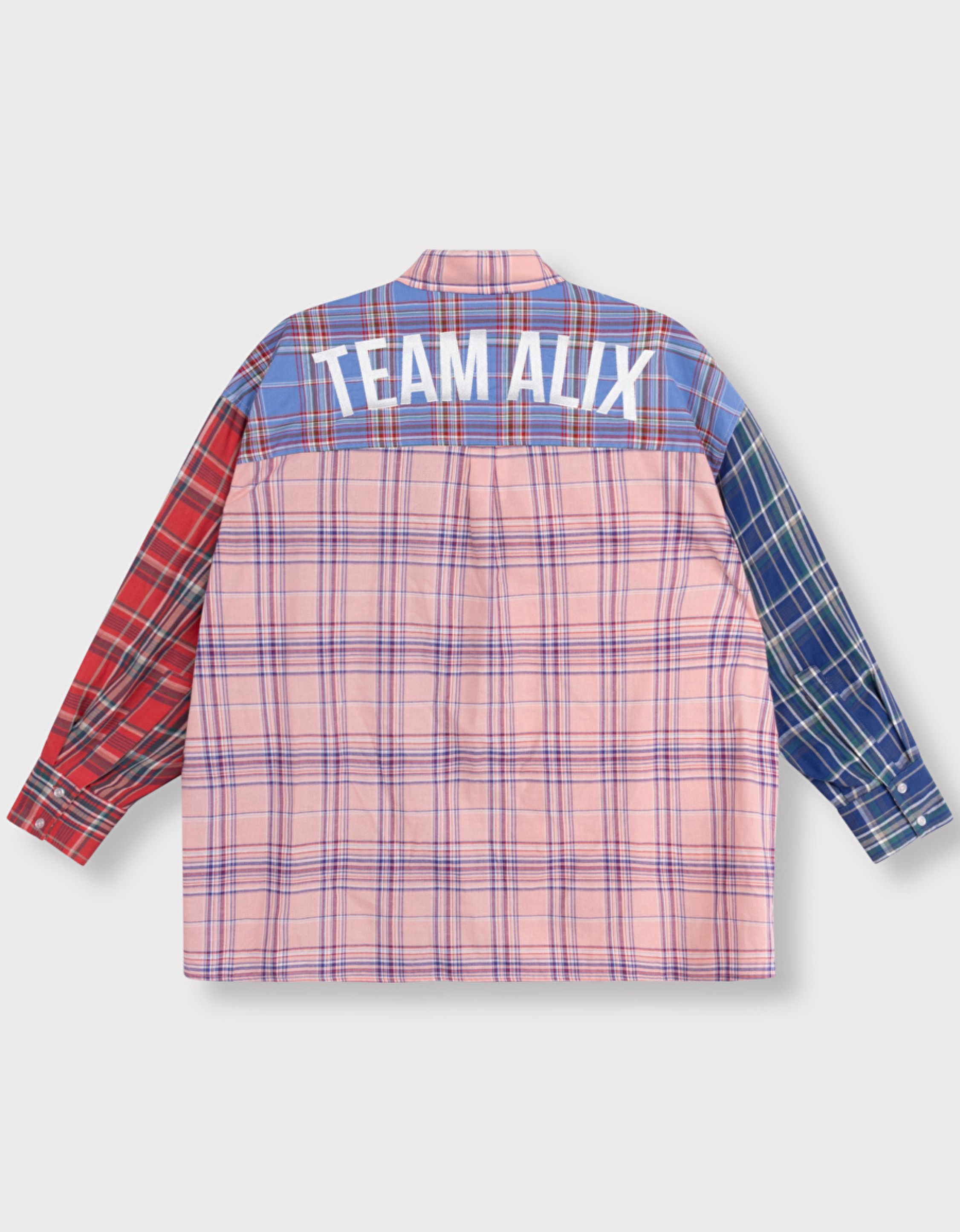 Alix The Label Ladies Woven Check Mix Blouse Blouses Lichtroze 2606939752