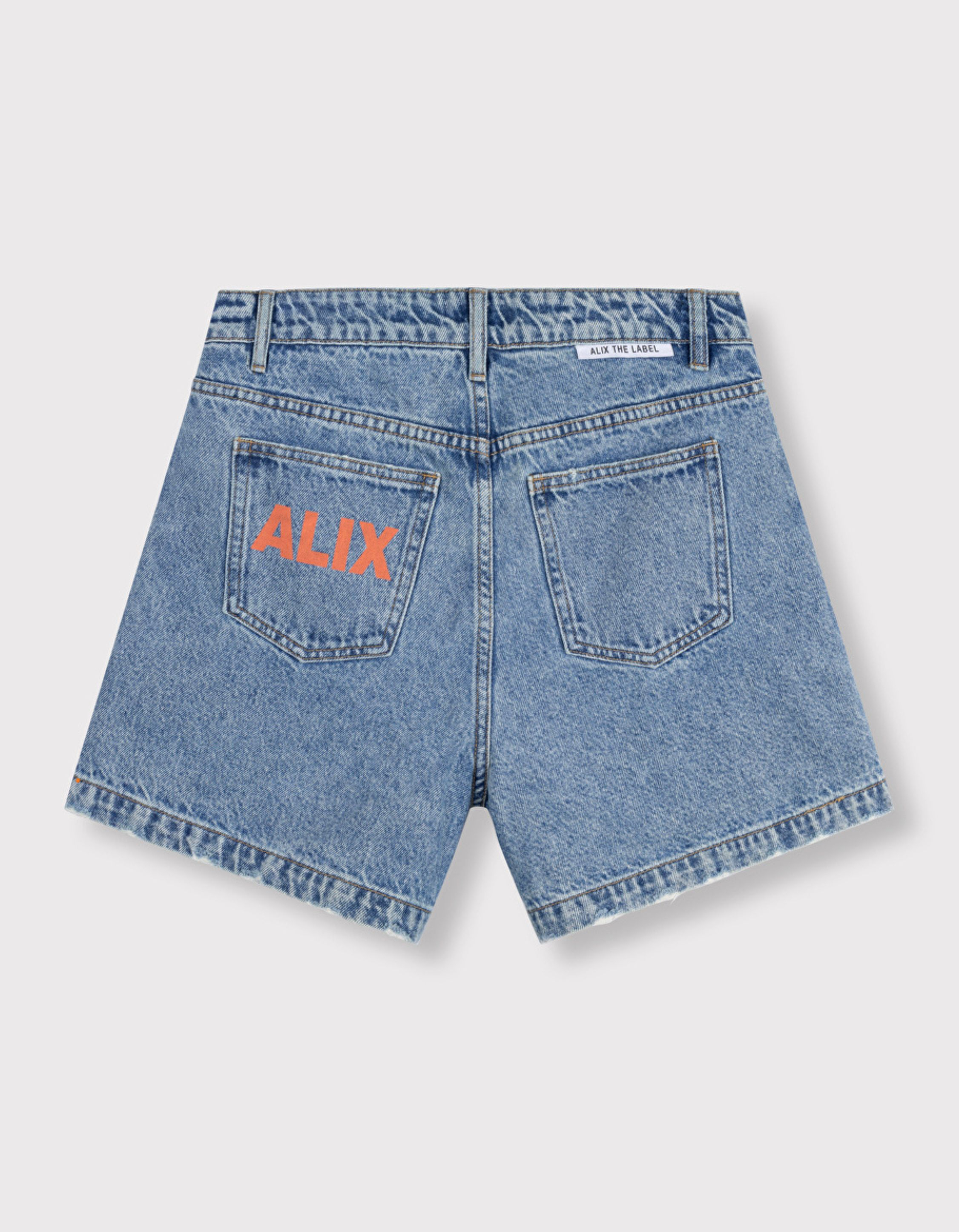 Alix The Label Ladies Woven Bermuda Denim Shorts Shorts Blauw 2606132787