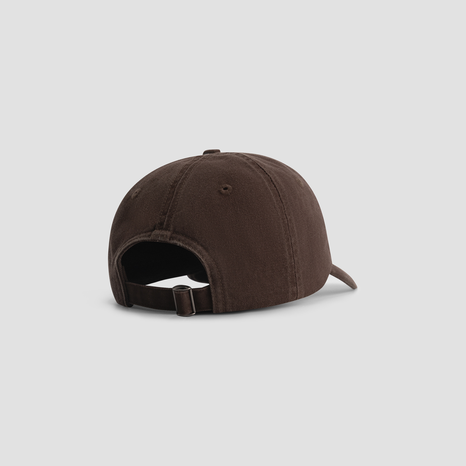 Olaf Washed Signature Logo Petten Donkerbruin A260800