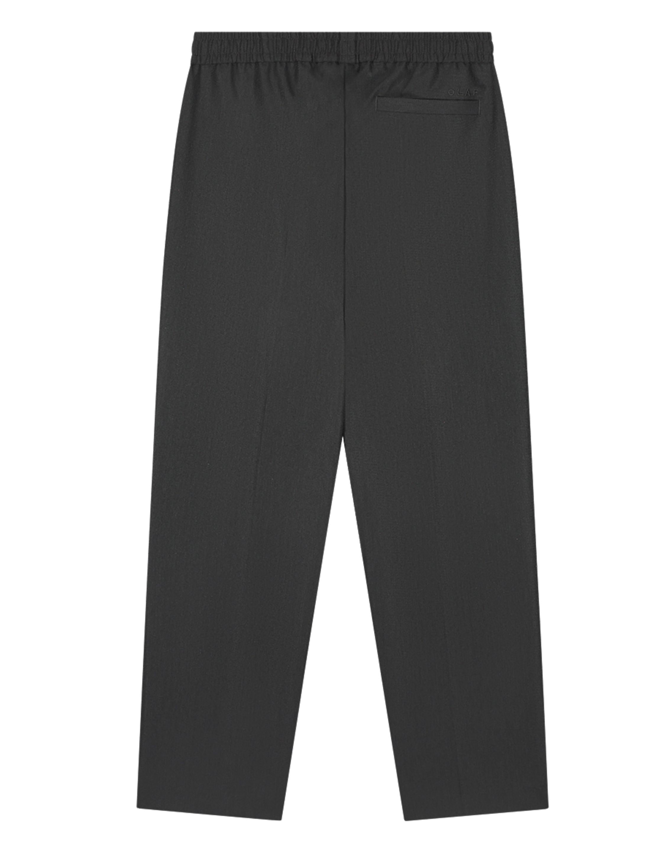 Olaf Slim Elasticated Pantalons Donkergrijs M260400