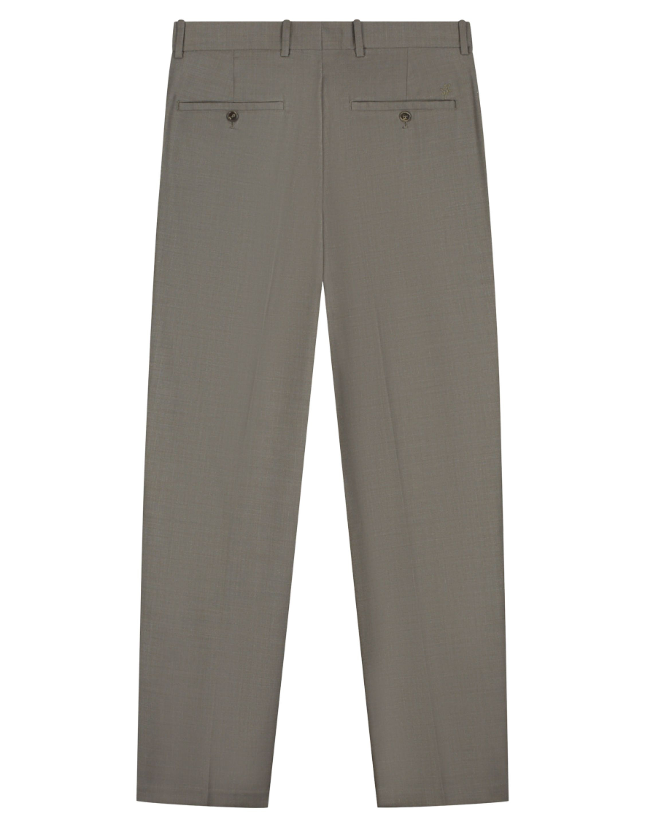 Olaf Regular Wool Pleated Pantalons Bruin M260407