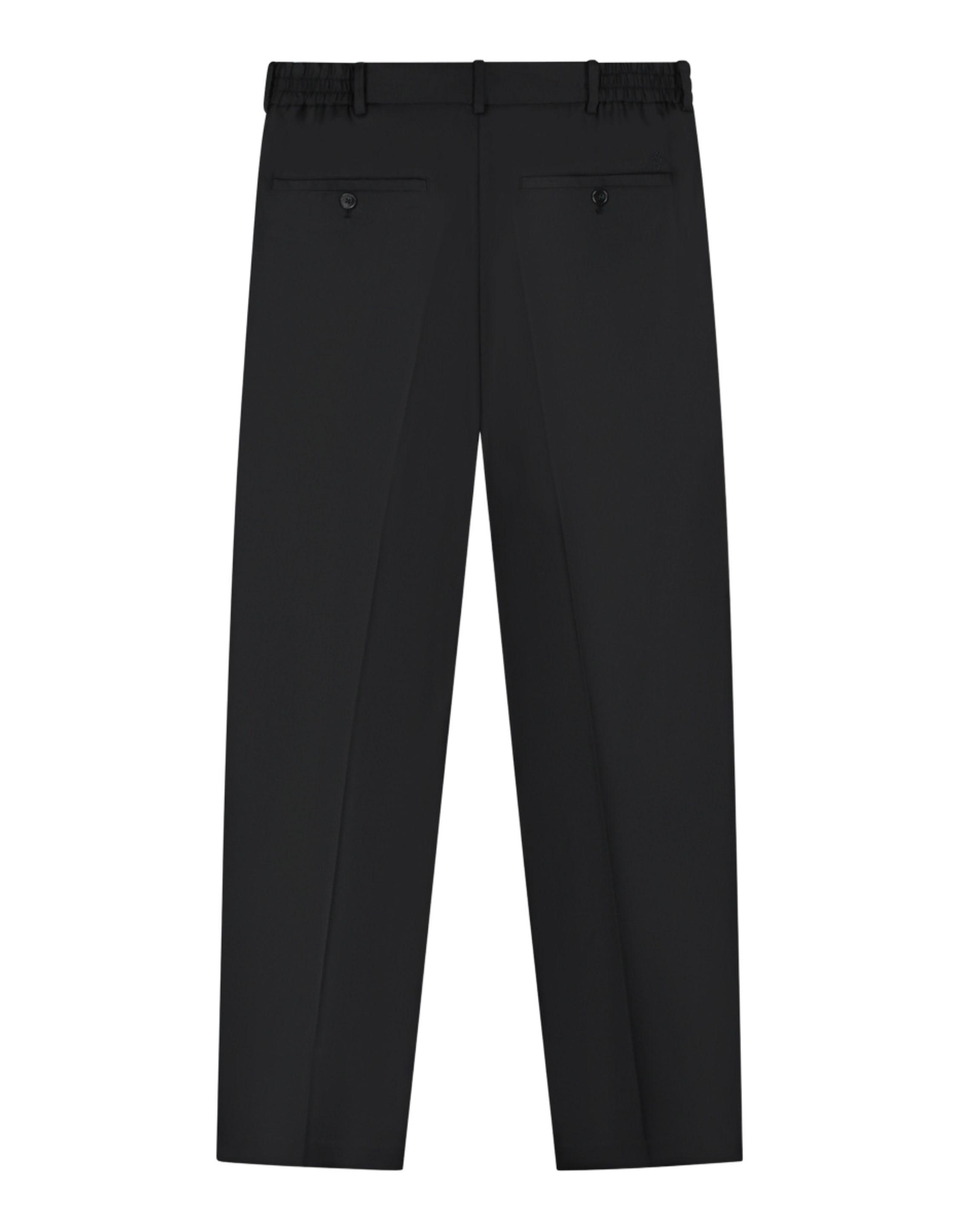 Olaf Regular Wool Pleated Pantalons Zwart M260409