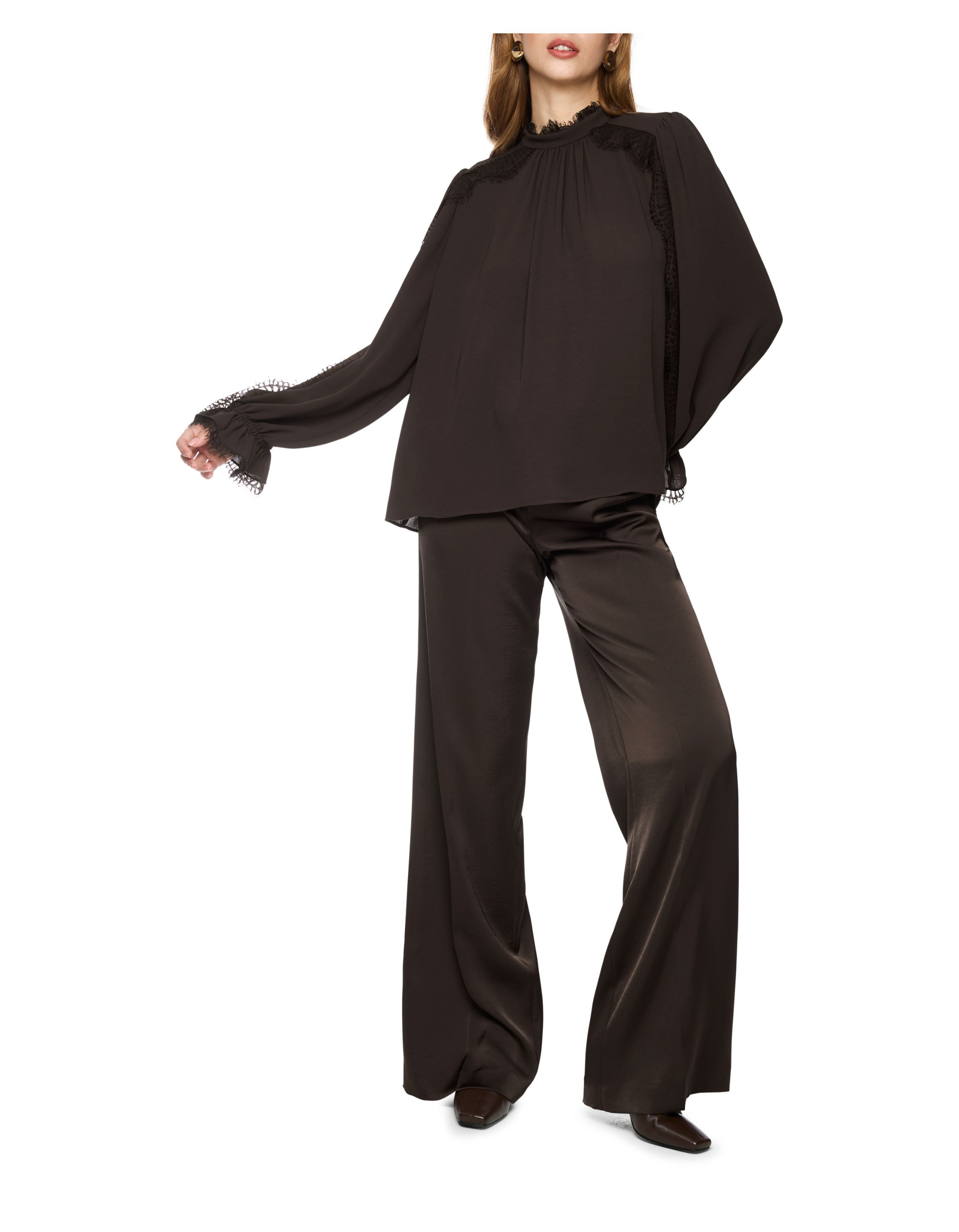 Marccain Blouse Blouses Donkerbruin Bc 51.18 W90