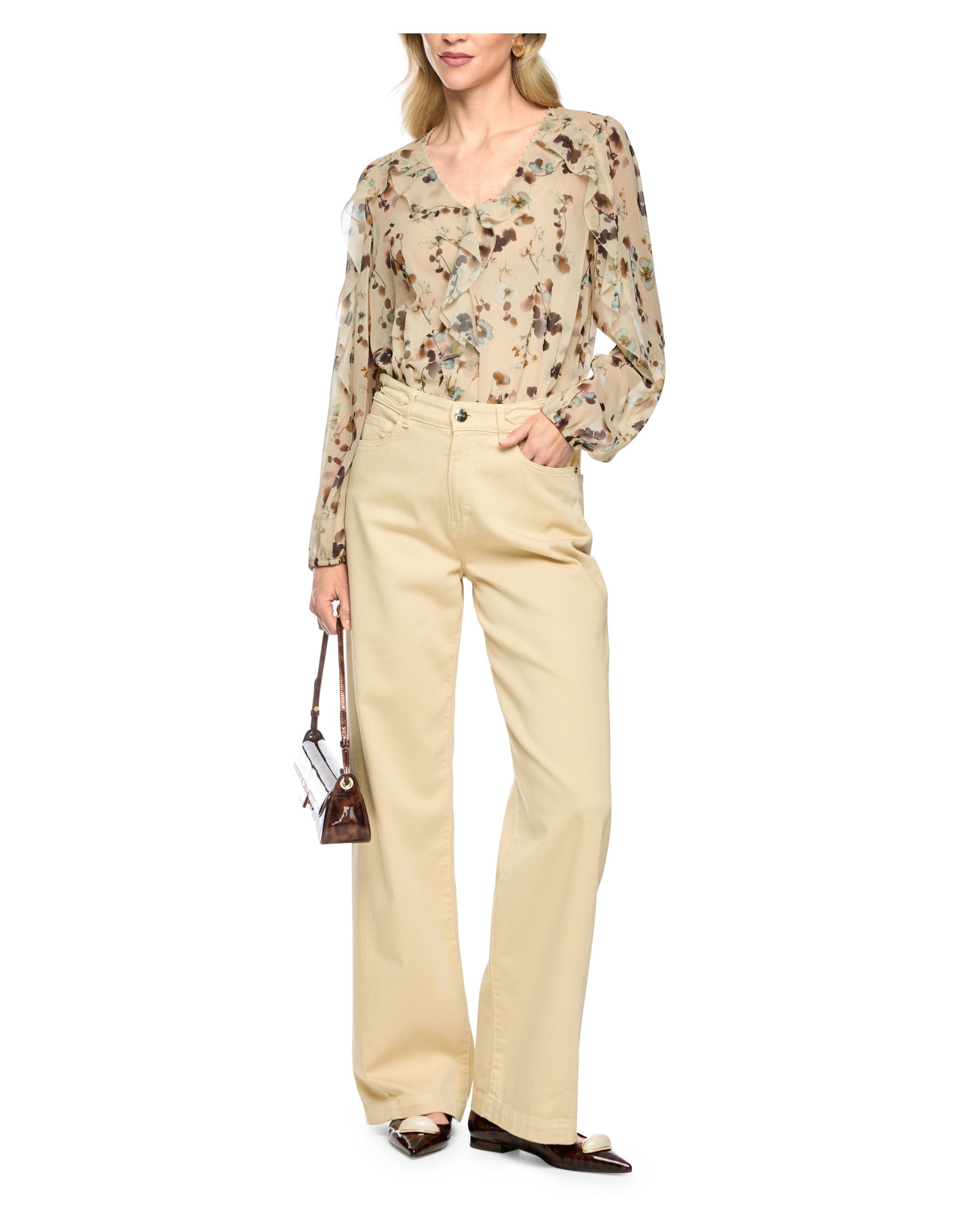 Marccain Blouse Blouses Creme Bc 51.08 W54