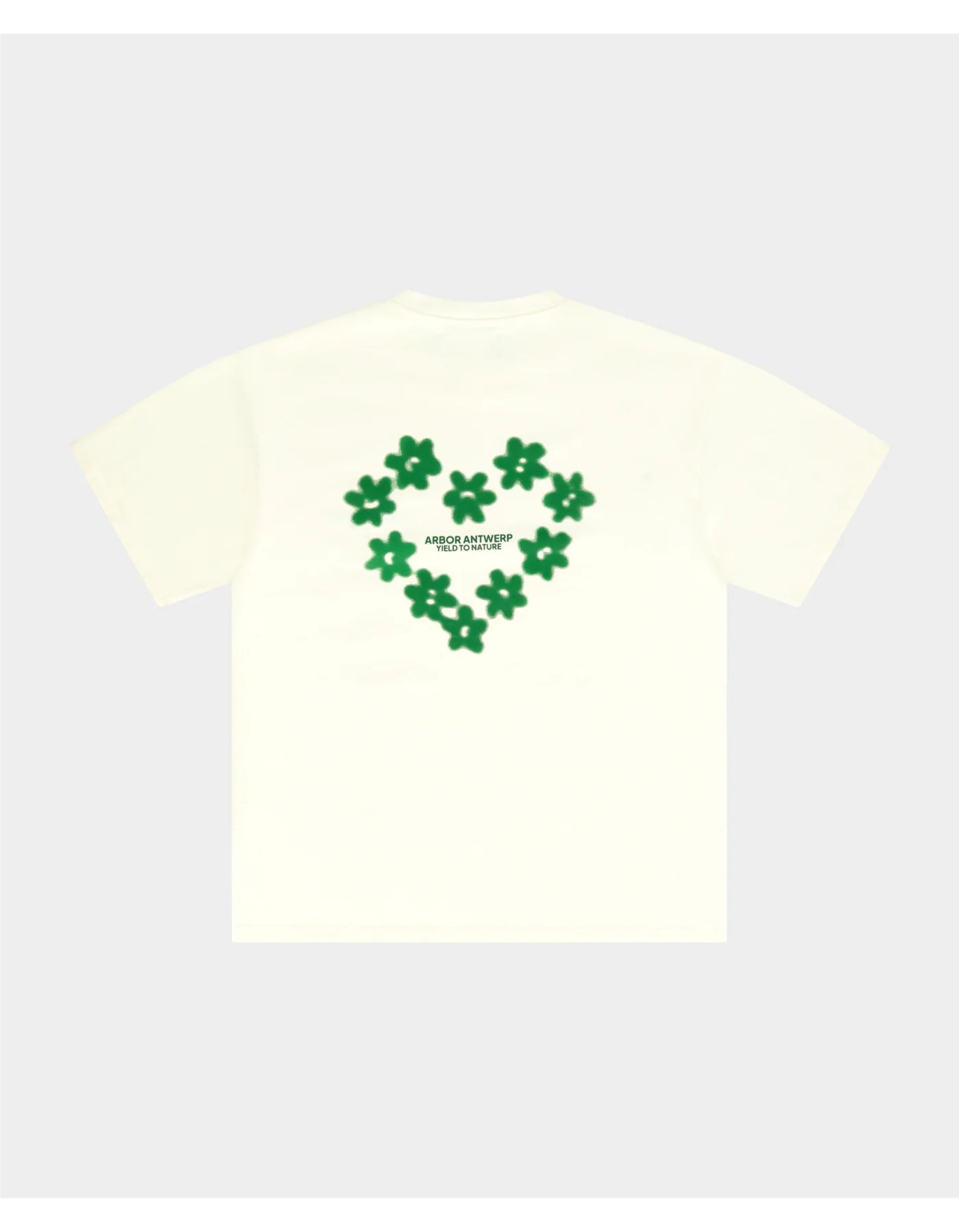 Arbor Antwerp Faded Flower T-shirts Creme Faded Flower T-shirt