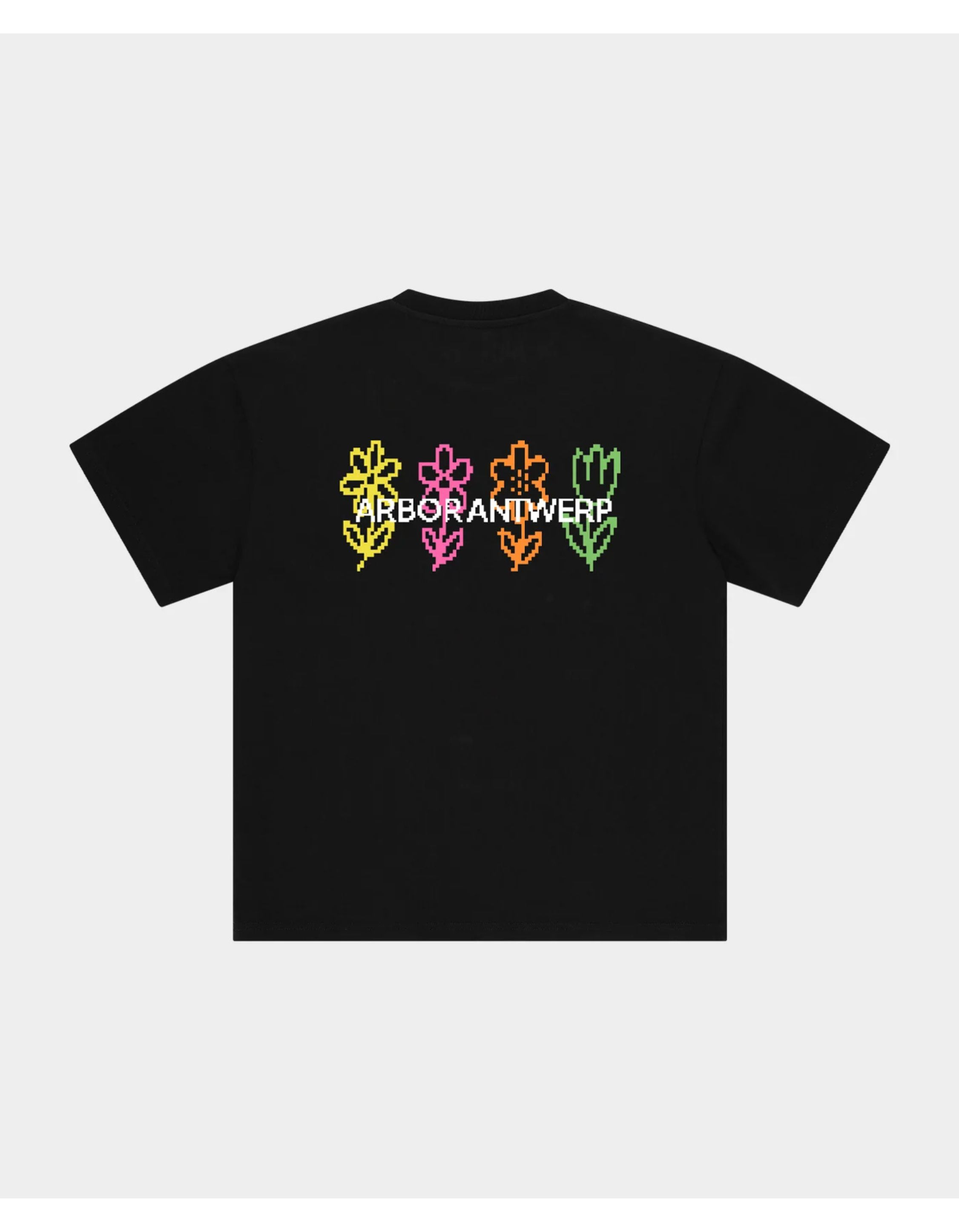 Arbor Antwerp Pixel Flower T-shirts Zwart Pixel Flower T-shirt
