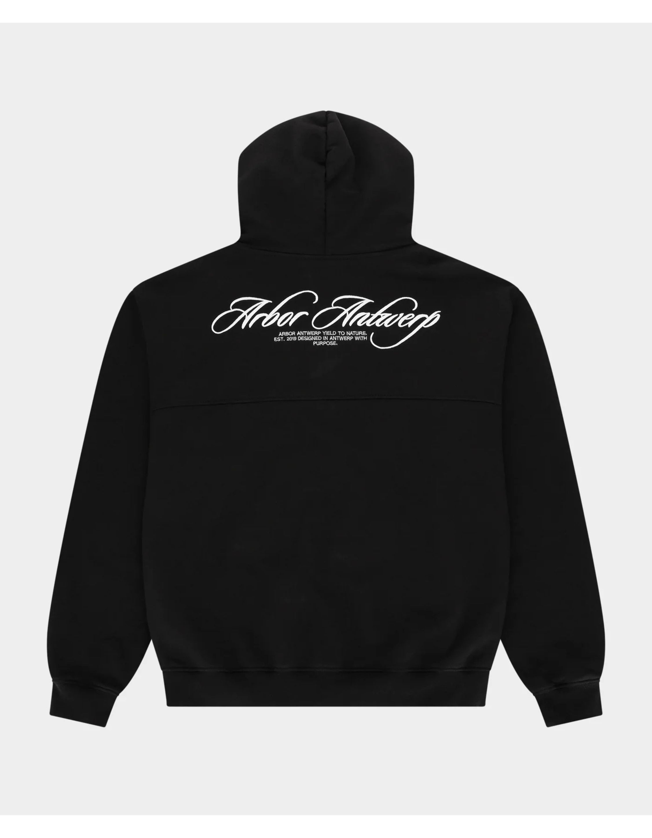 Arbor Antwerp Cursive Vesten Zwart Cursive Hoodie