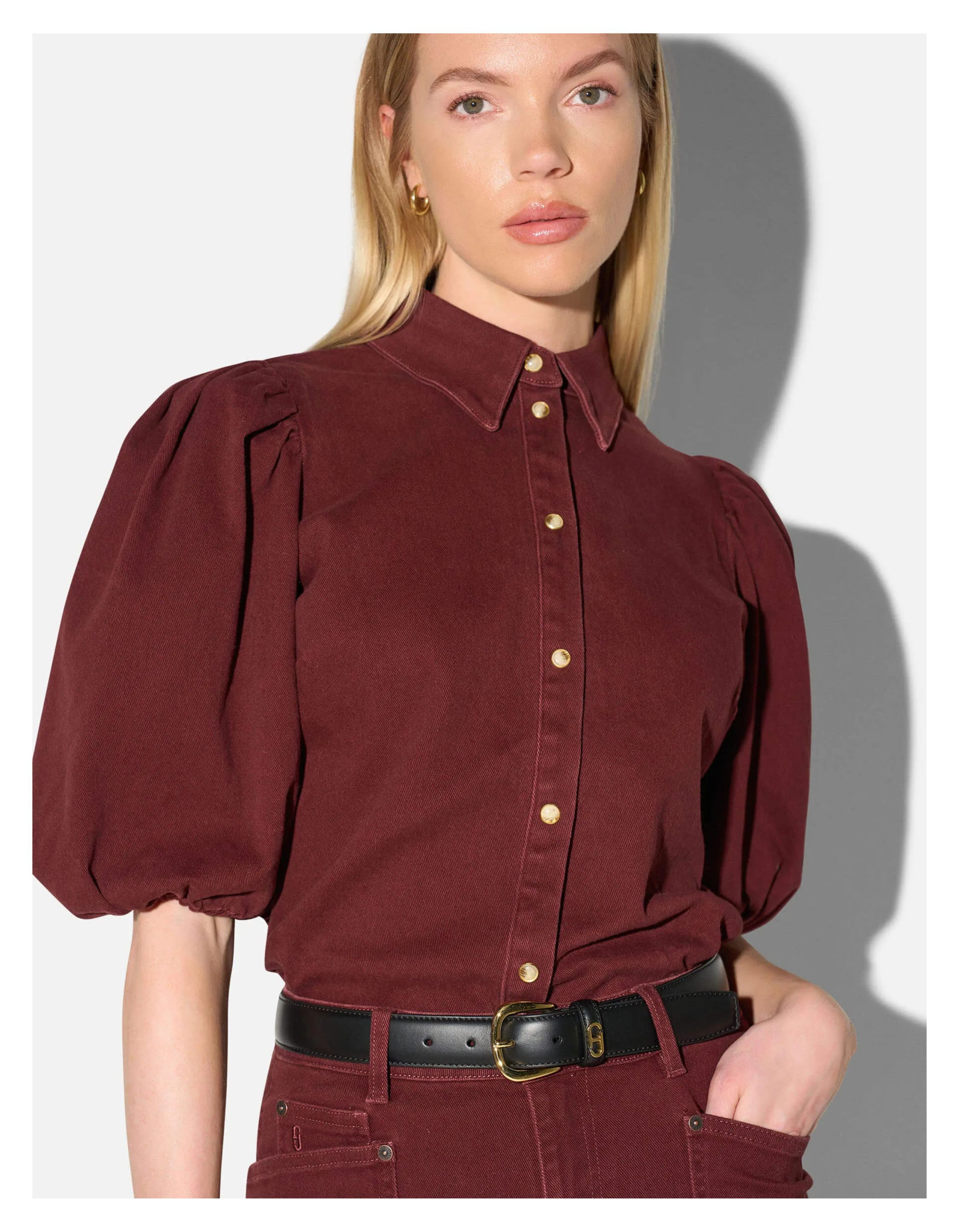 Janice Lars Blouses Bordeaux Lars
