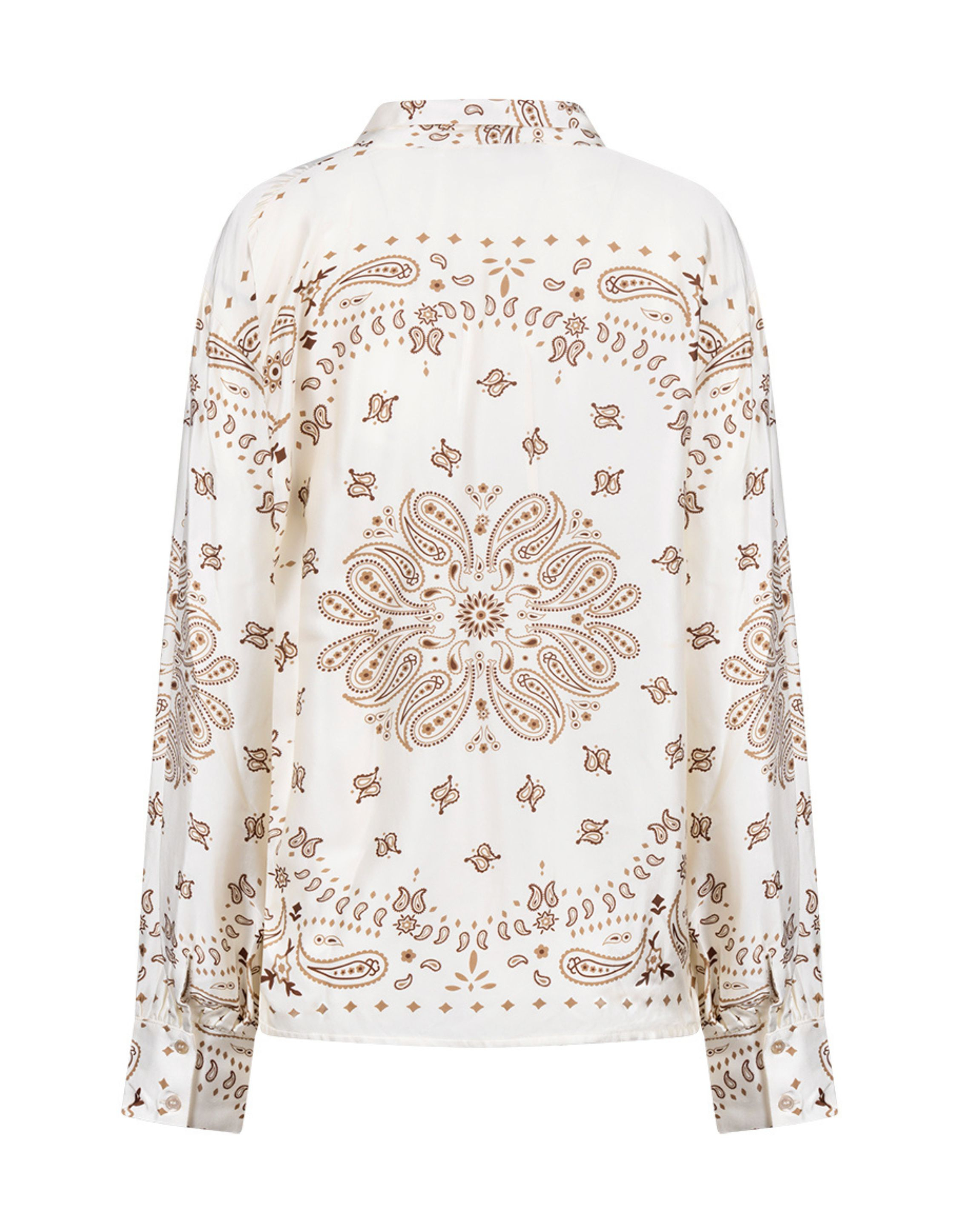Nukus Angie Blouse Tie Paisley Blouses Off White Nkf02201