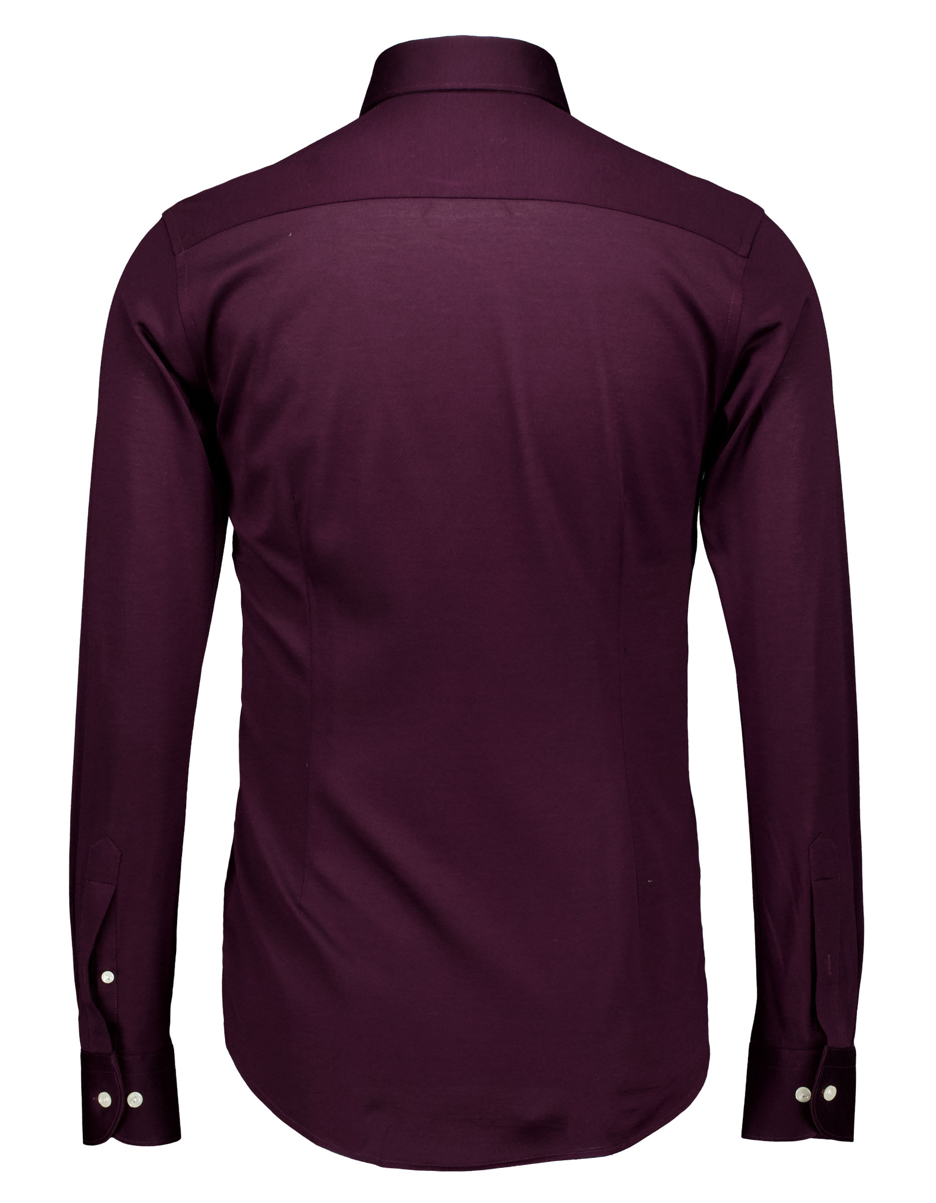 Eton Filo Di Scozia Knit Shirt Lange Mouw Overhemden Bordeaux 100014987