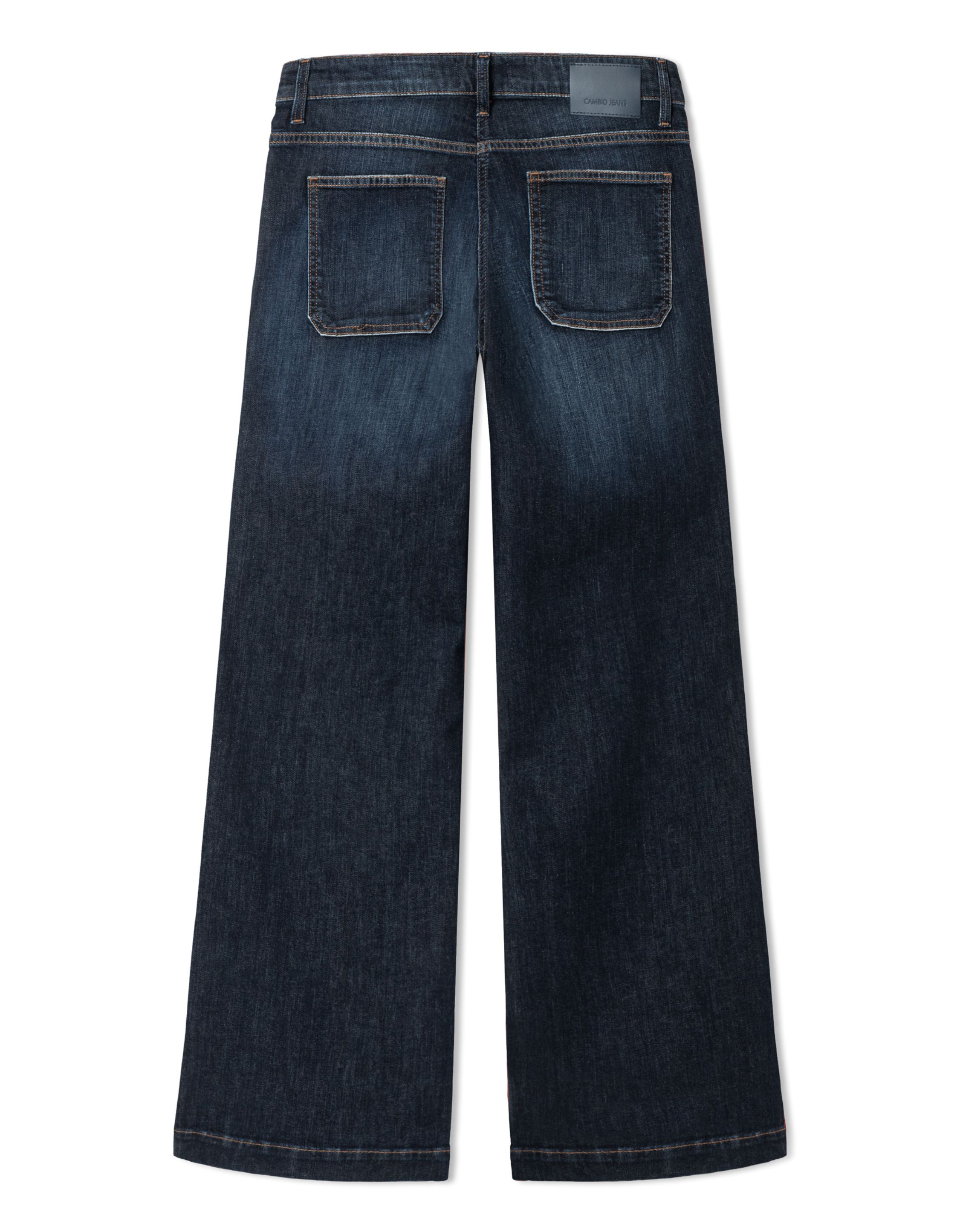 Cambio Ada Patched Pocket Jeans Donkerblauw 9157 0009 03