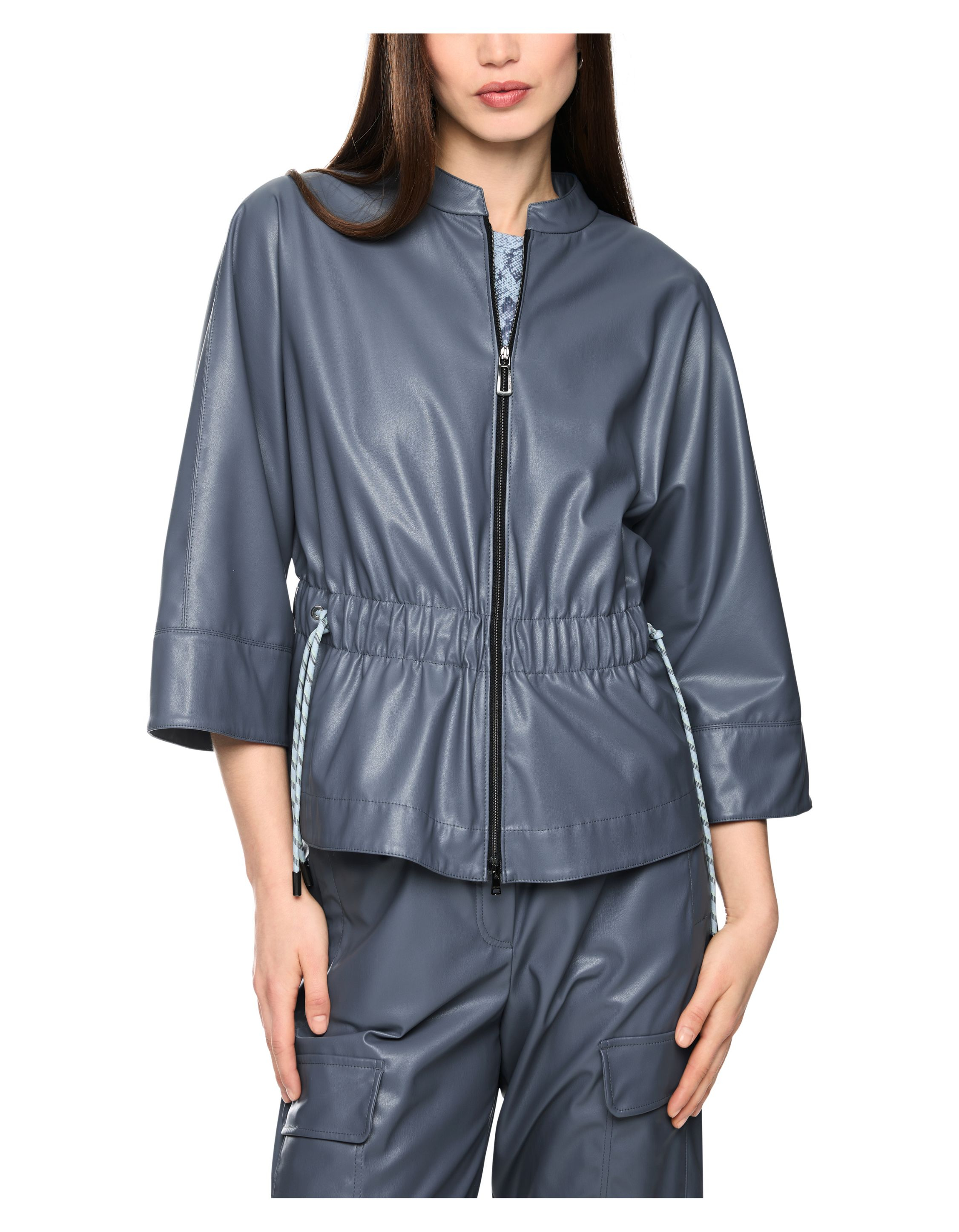 Marccain Jack Jackets Blauw Bs 31.10 J07