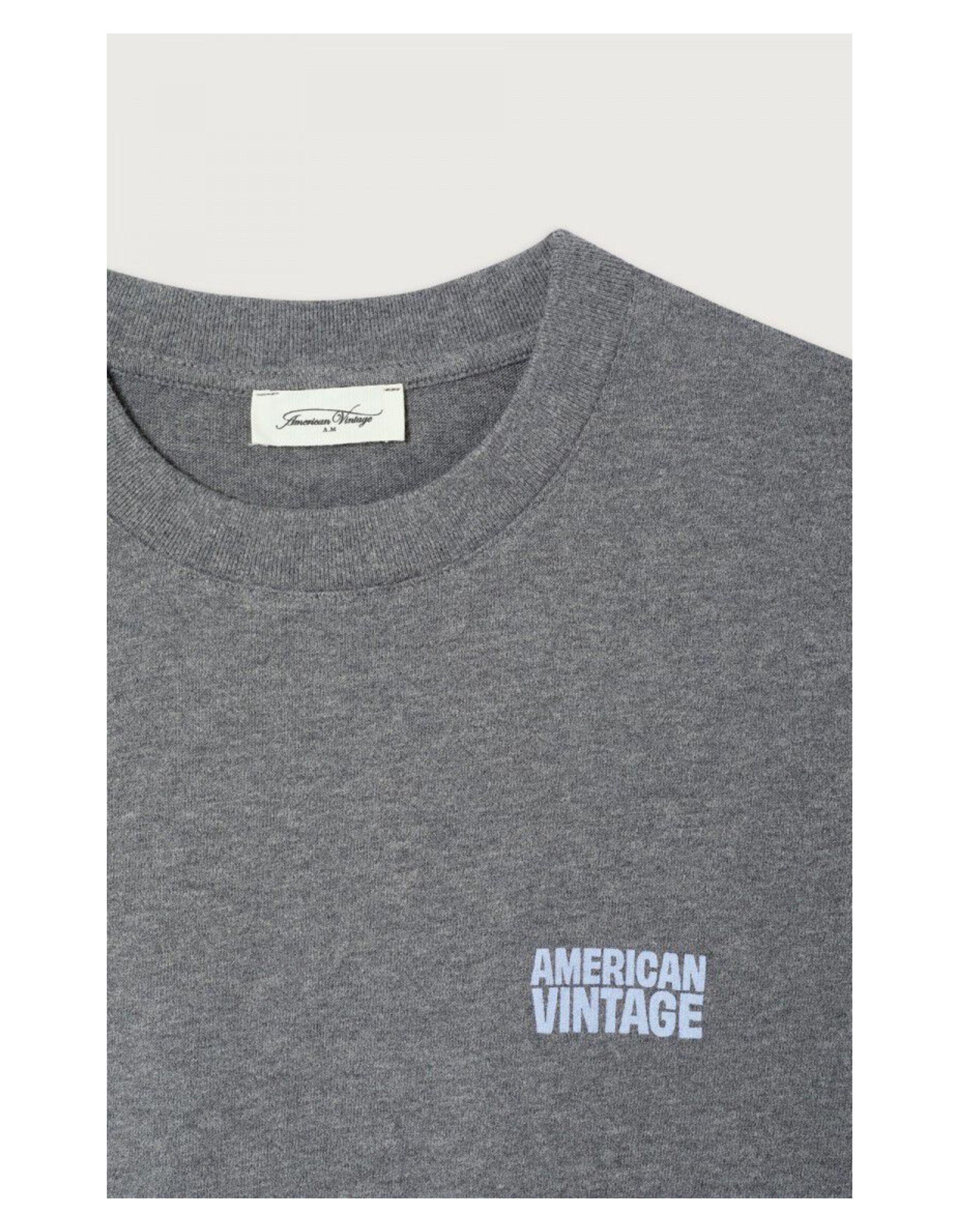 American Vintage Ykobow T-shirts Grijs Yko02ch26