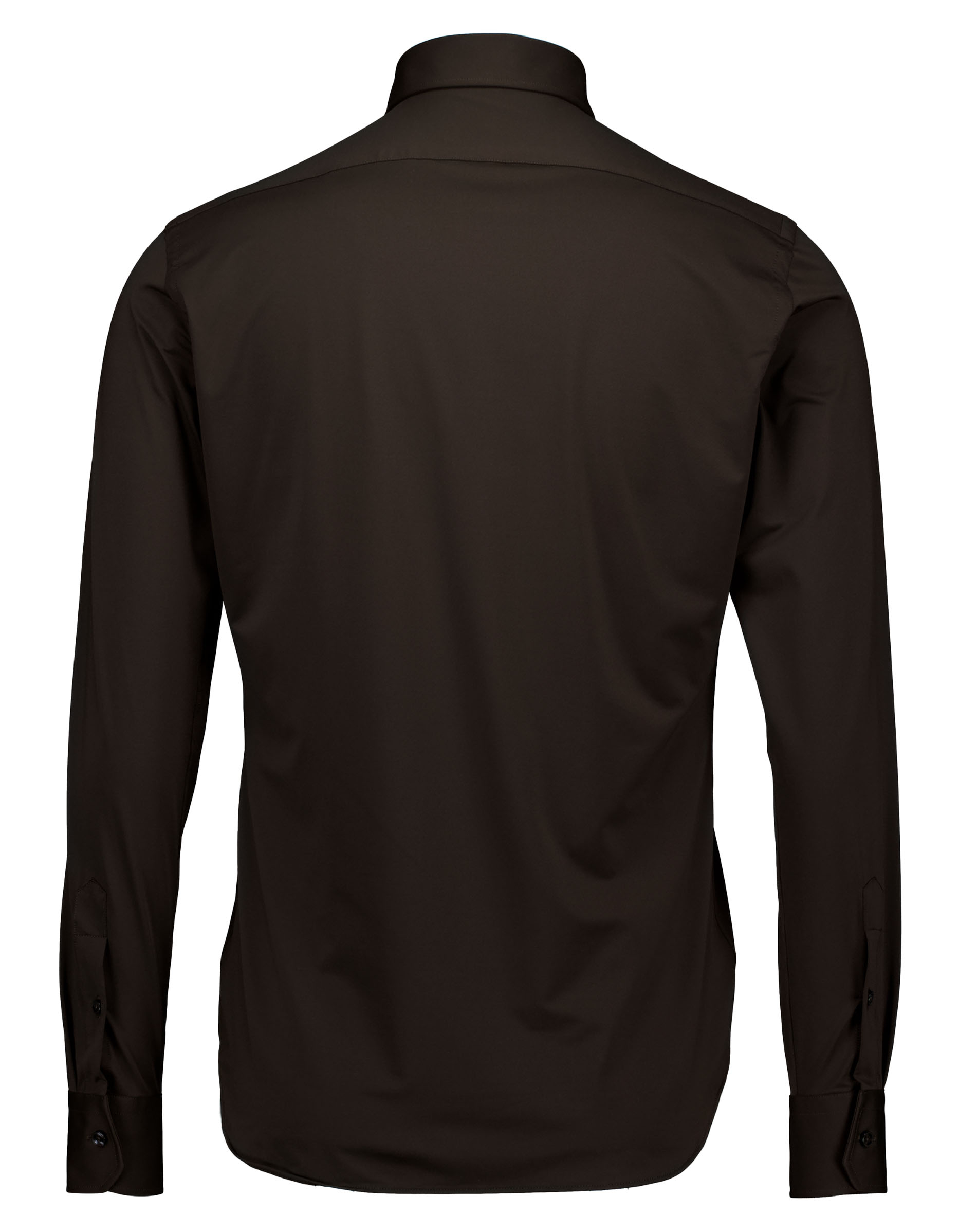 Xacus Active Shirt Lange Mouw Overhemden Donkerbruin Act520ml/11460