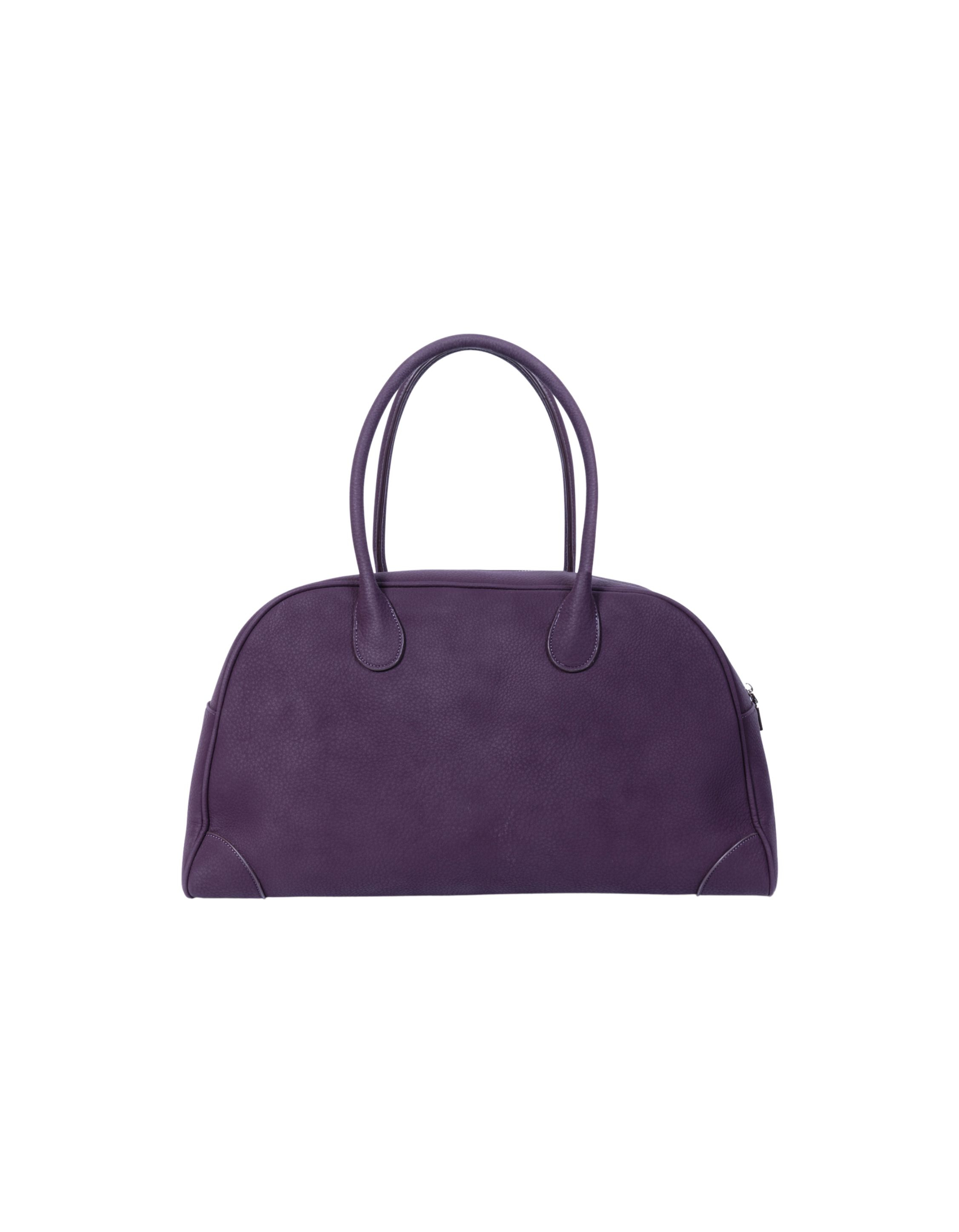 Alix The Label Ladies Woven Faux Leather Bowling Bag  Aubergine 2608088963