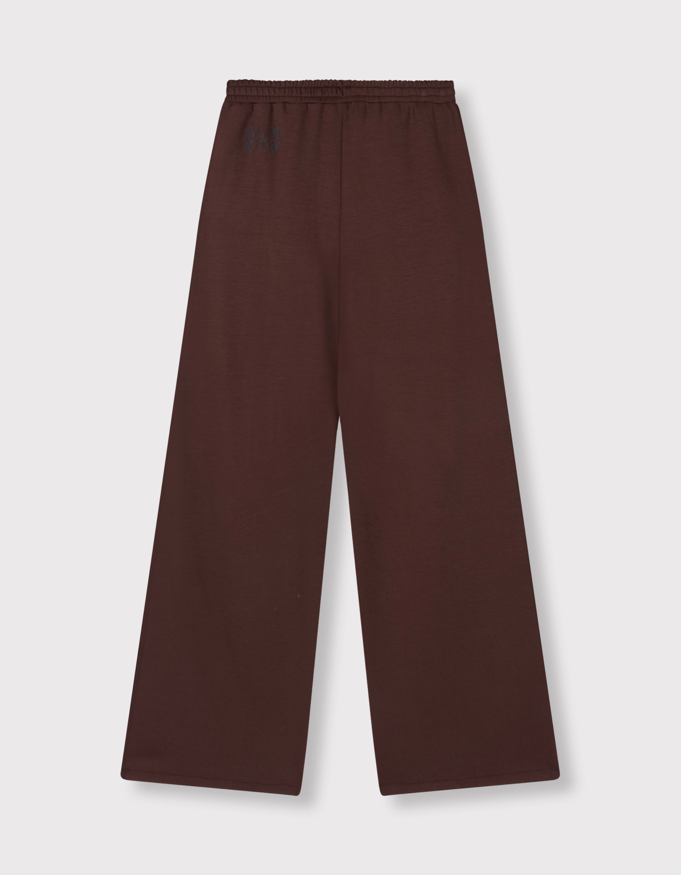 Alix The Label Ladies Knitted Piping Pants Pantalons Donkerbruin 2608160938
