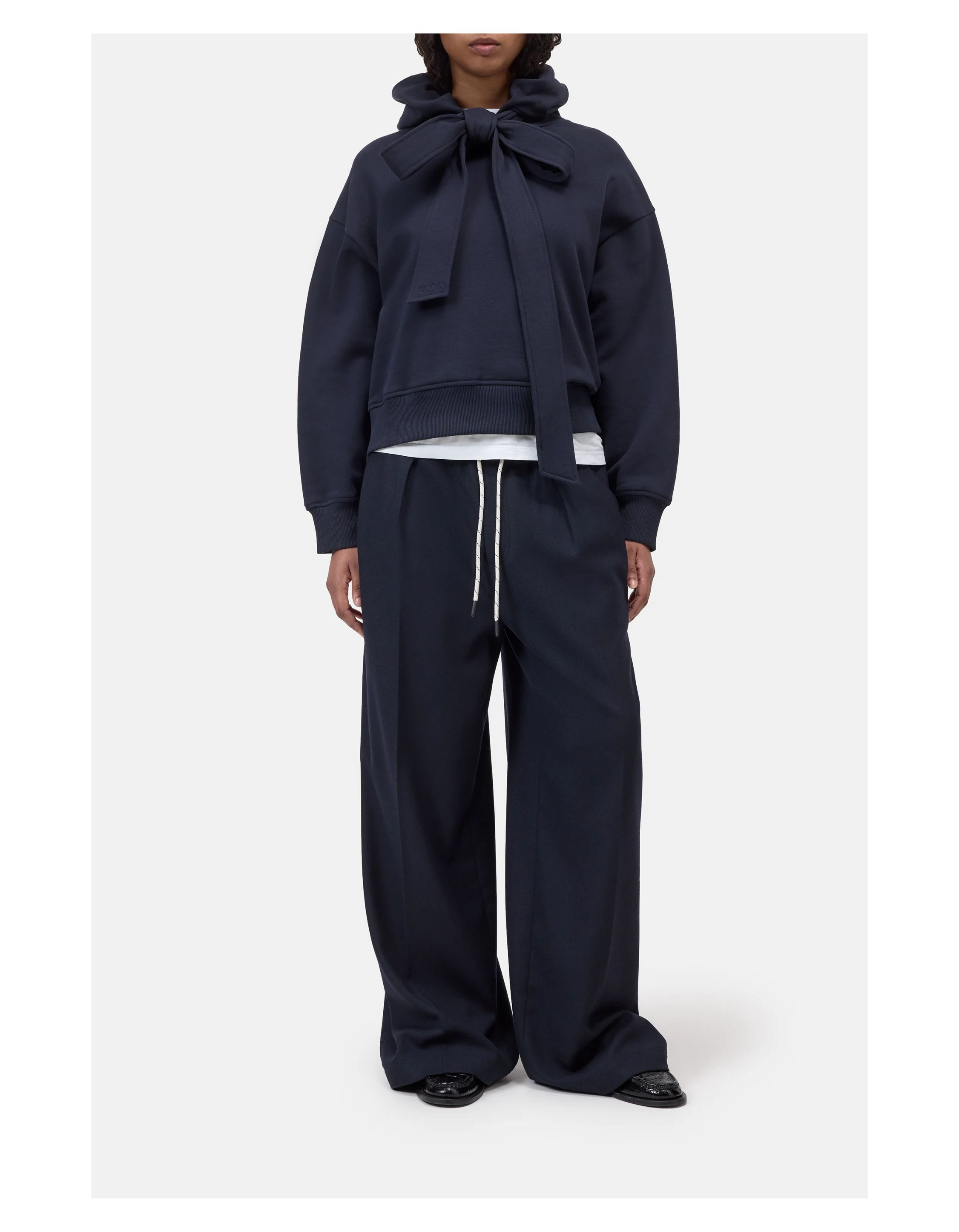 Closed Bow Tie Hoodie Hoodies Donkerblauw C95752-472-em