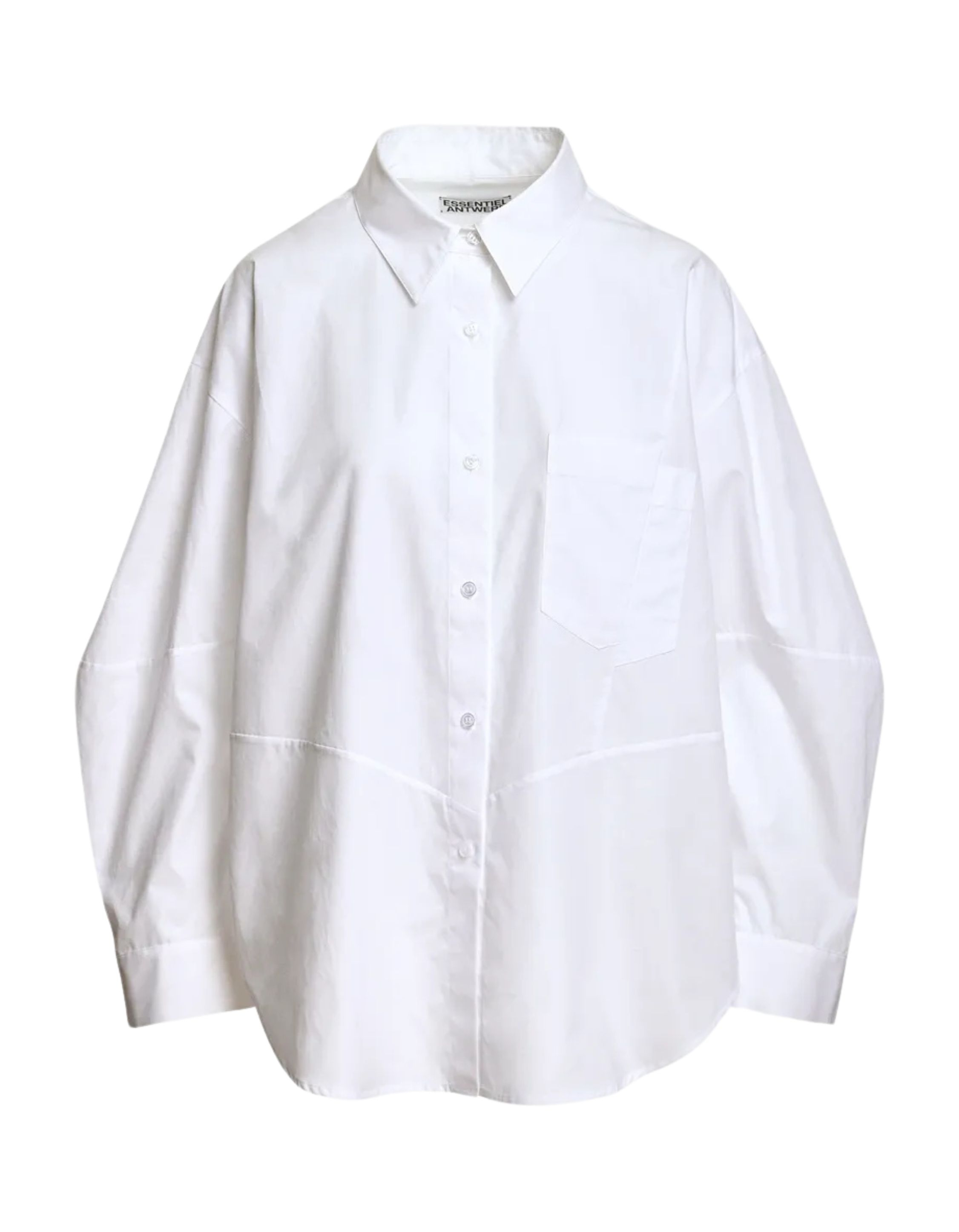 Essentiel Antwerp Oversized Shirt Blouses Wit Kreative