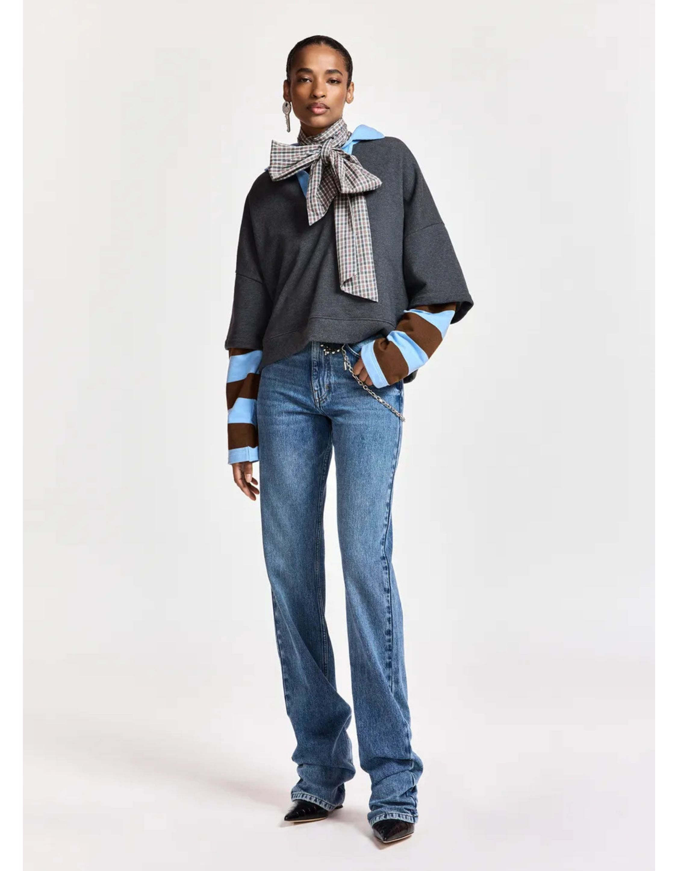 Essentiel Antwerp Polo Sweatshirt Polos Grijs Kantelou