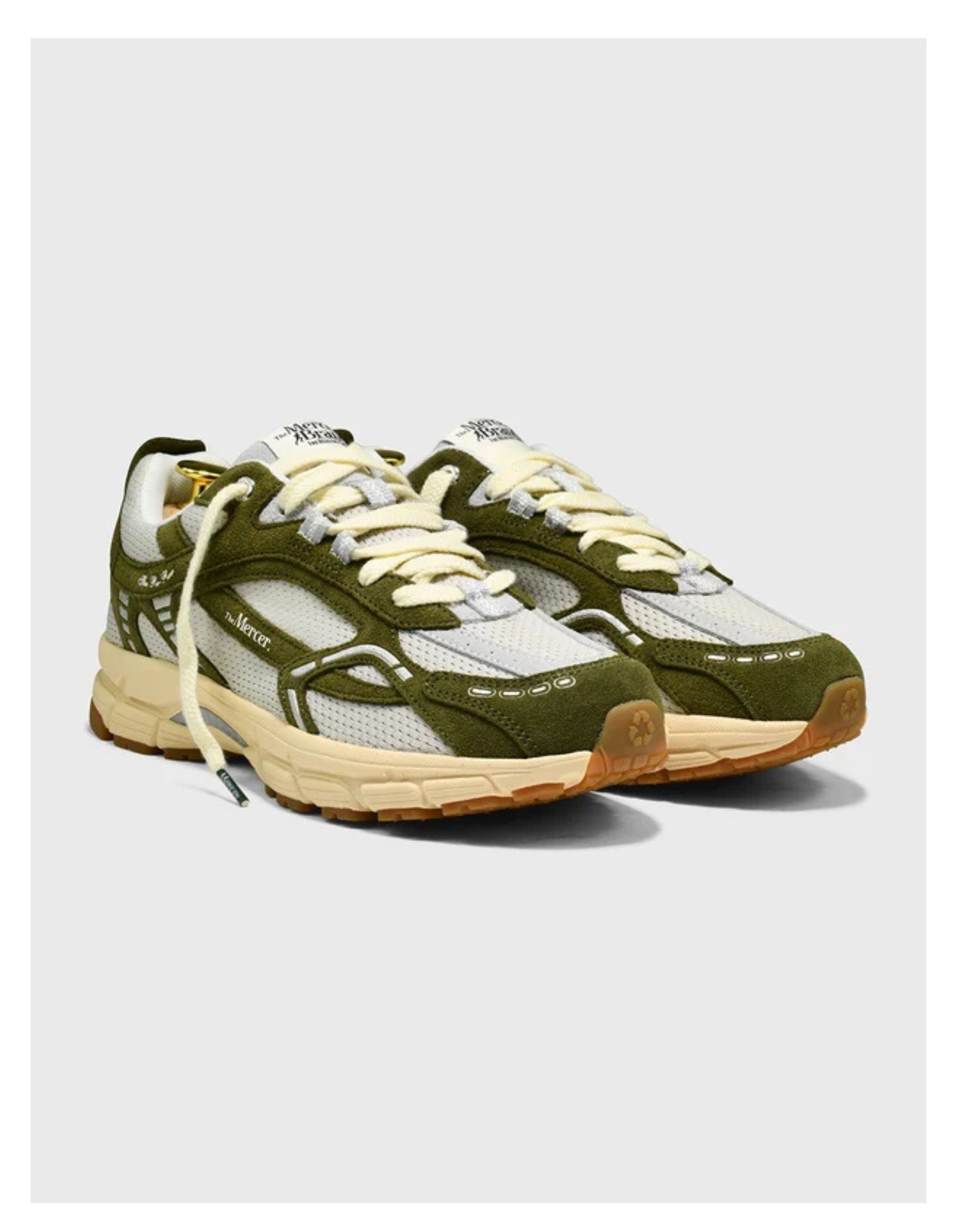 Mercer The Re-run Vintage Sneakers Groen Me263002