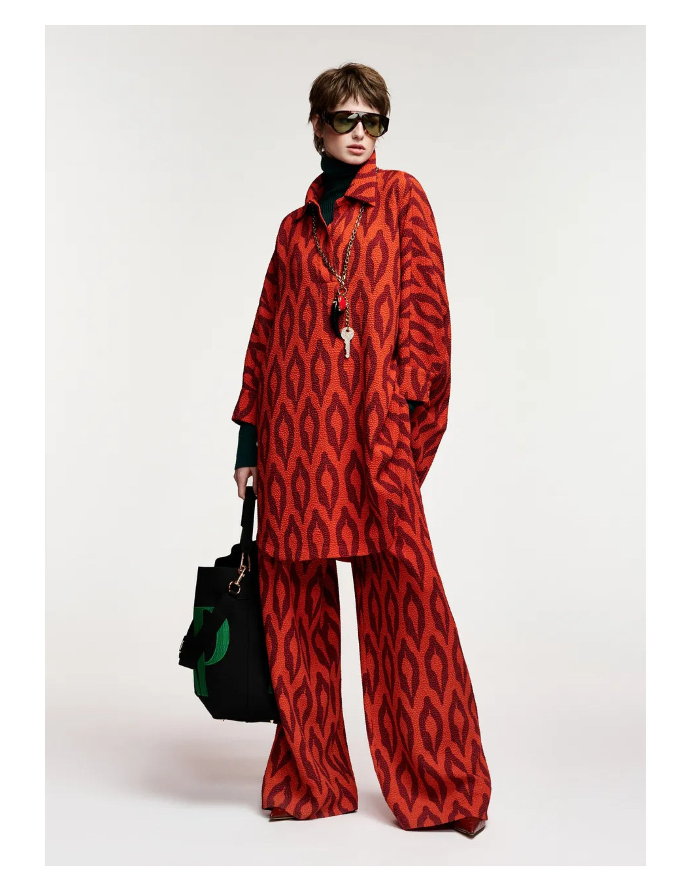 Essentiel Antwerp Oversized Polo Dress Jurken Rood Klumsy