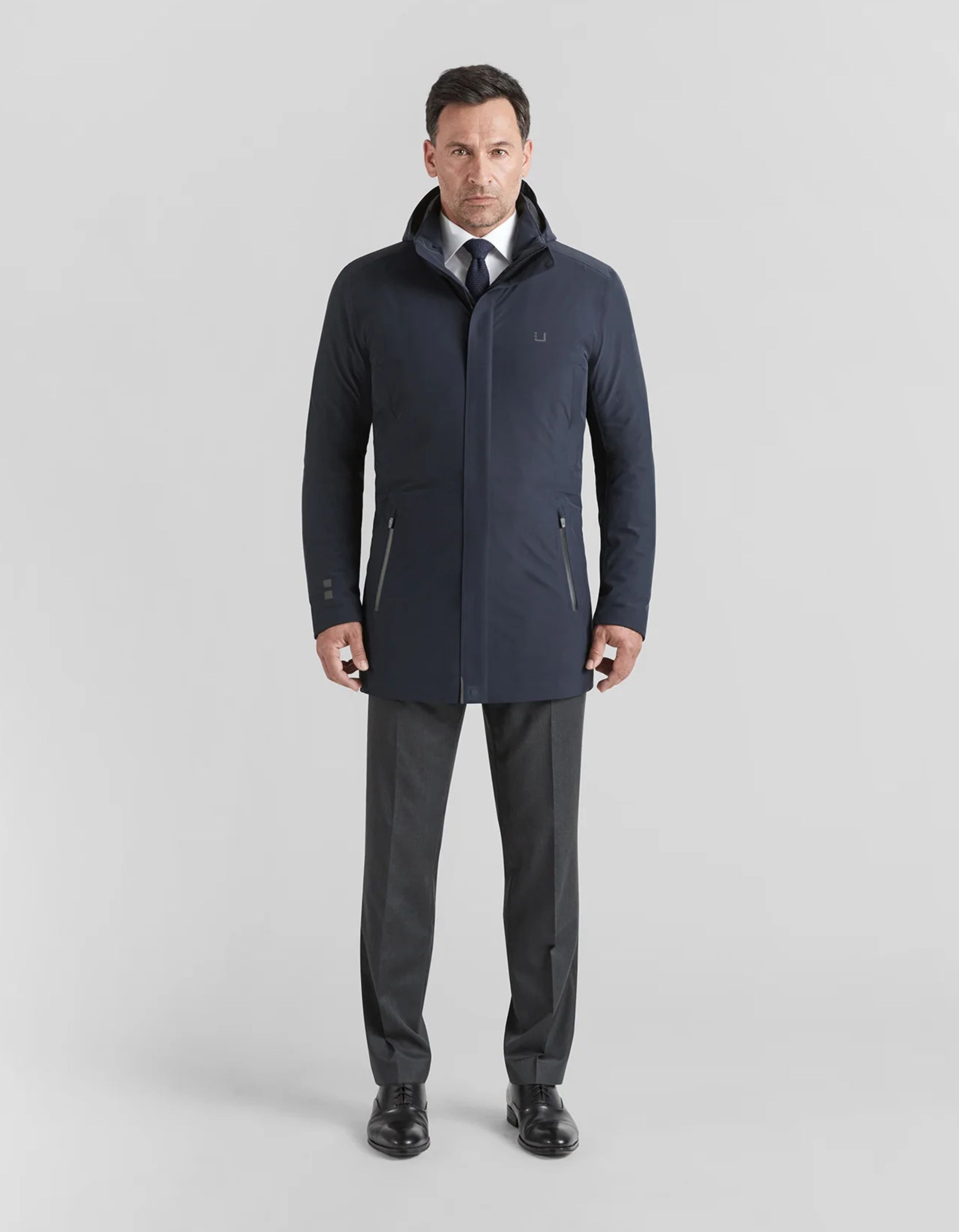 Ubr Regular Parka Parka's Donkerblauw 7033
