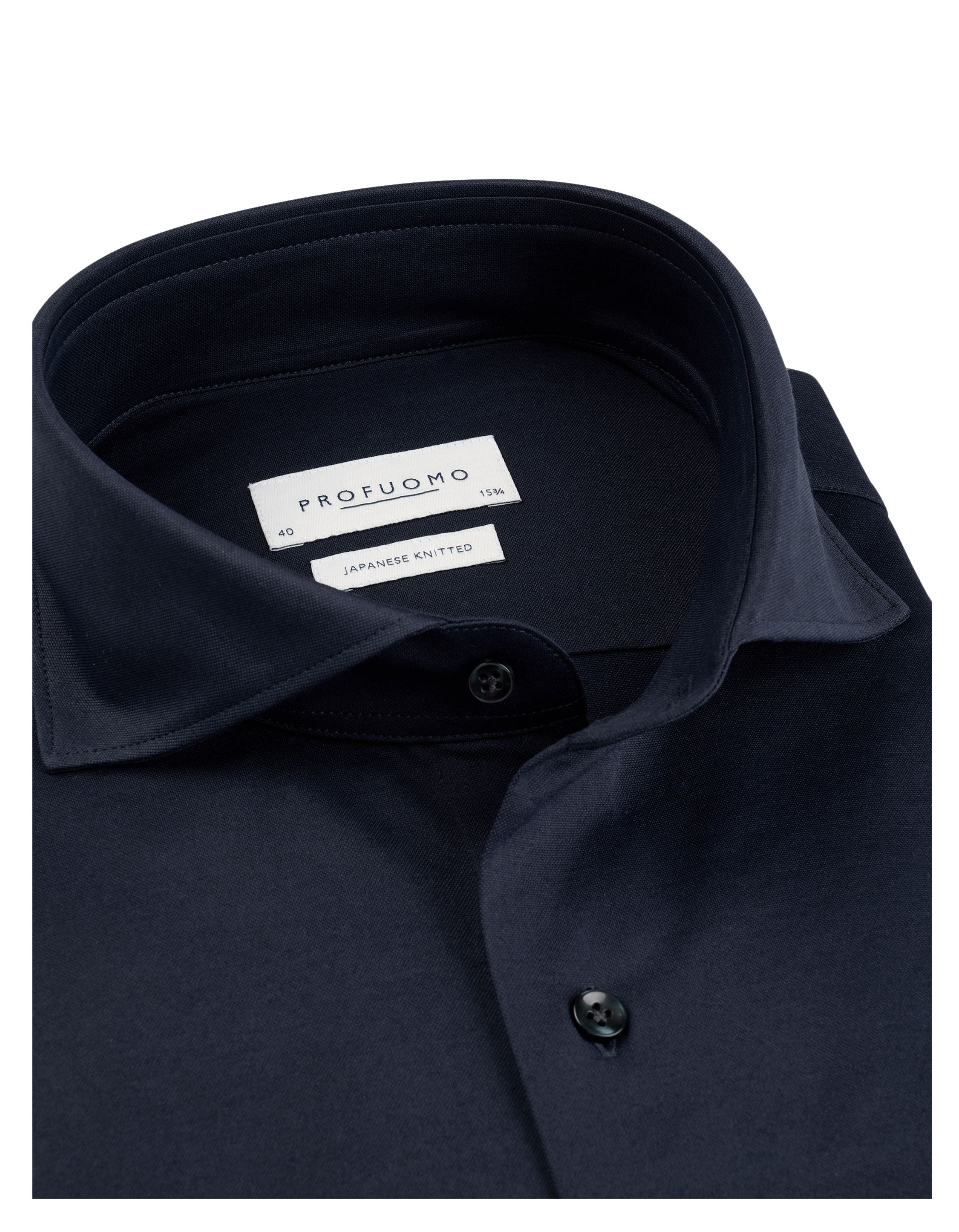 Profuomo X-cutaway Sf Lange Mouw Overhemden Donkerblauw Ppxh30021