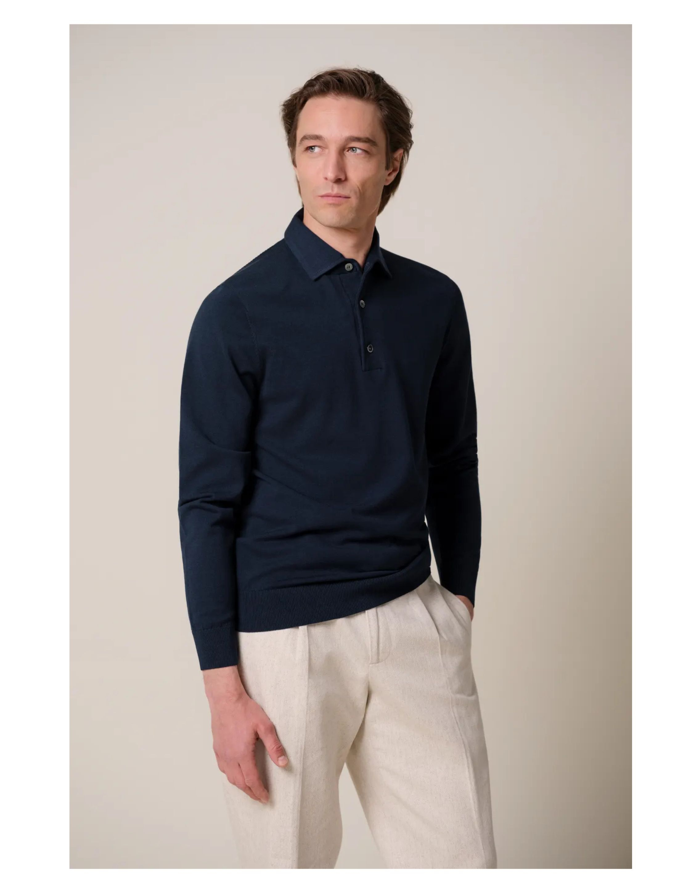 Profuomo Polo One Piece Polos Donkerblauw Ppxj30003