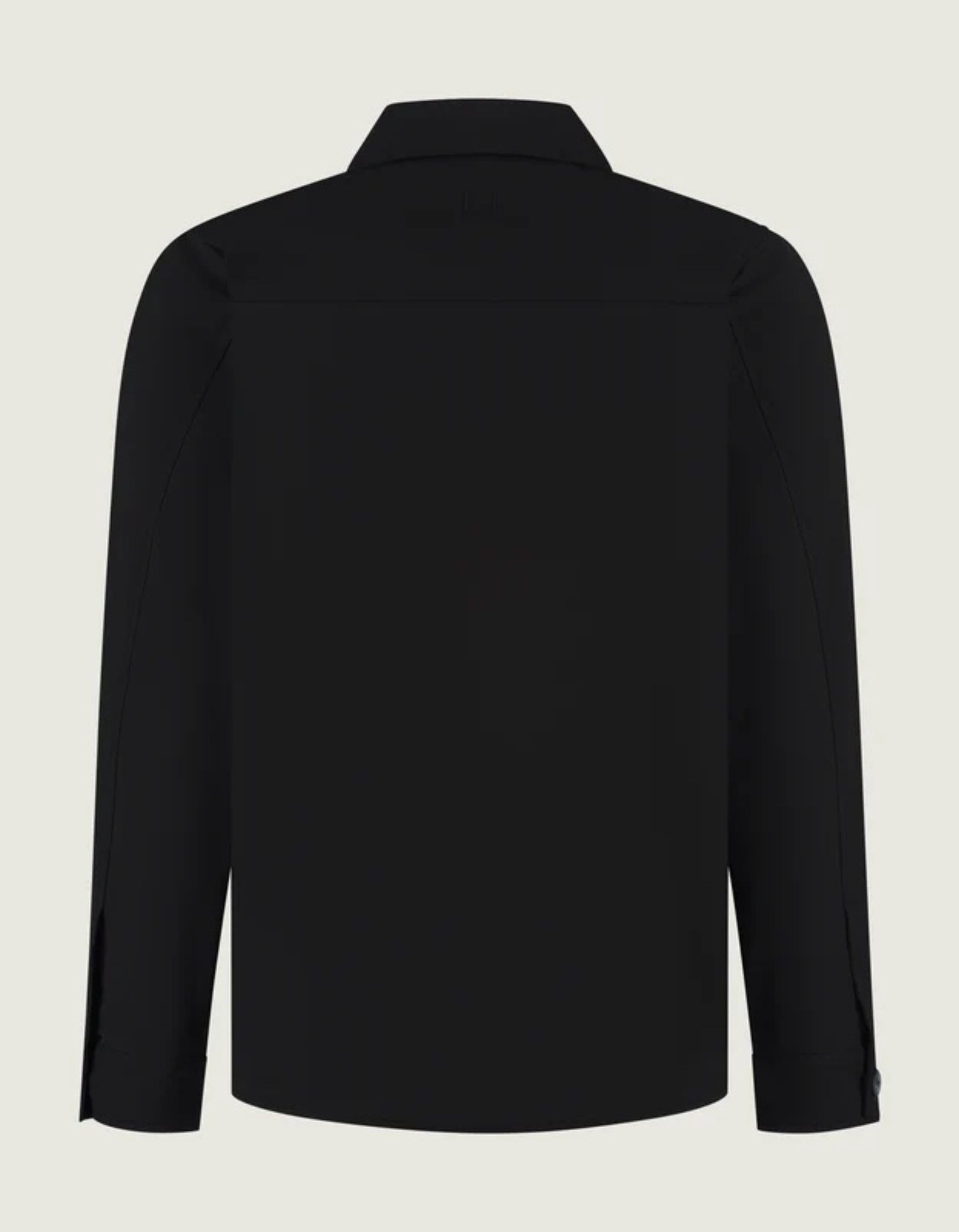 Duquezzi Wool Blend Overshirt Overshirts Zwart Dqa50026007