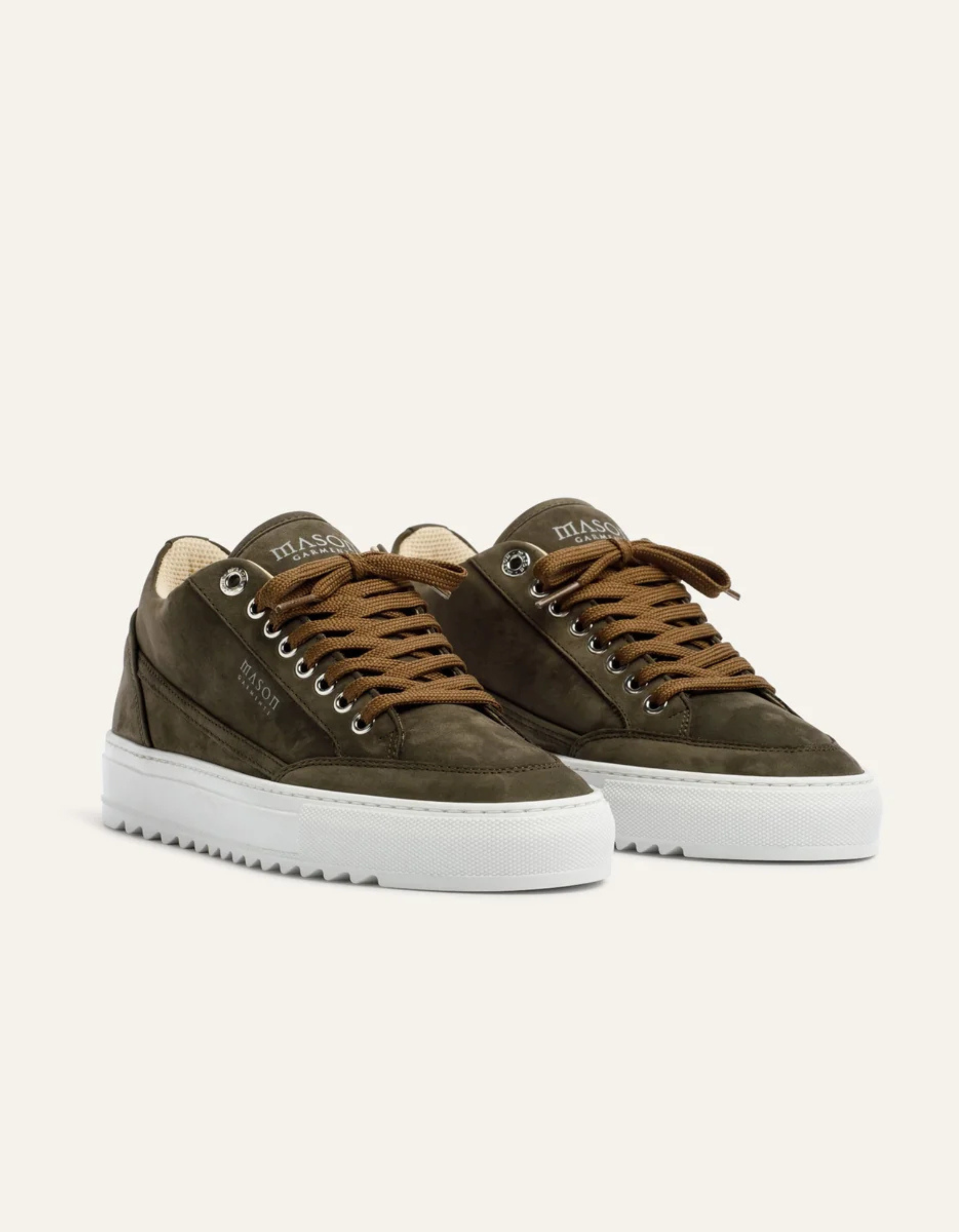 Mason Garments Tia Sollevamento Sneakers Donkergroen Mg62-3