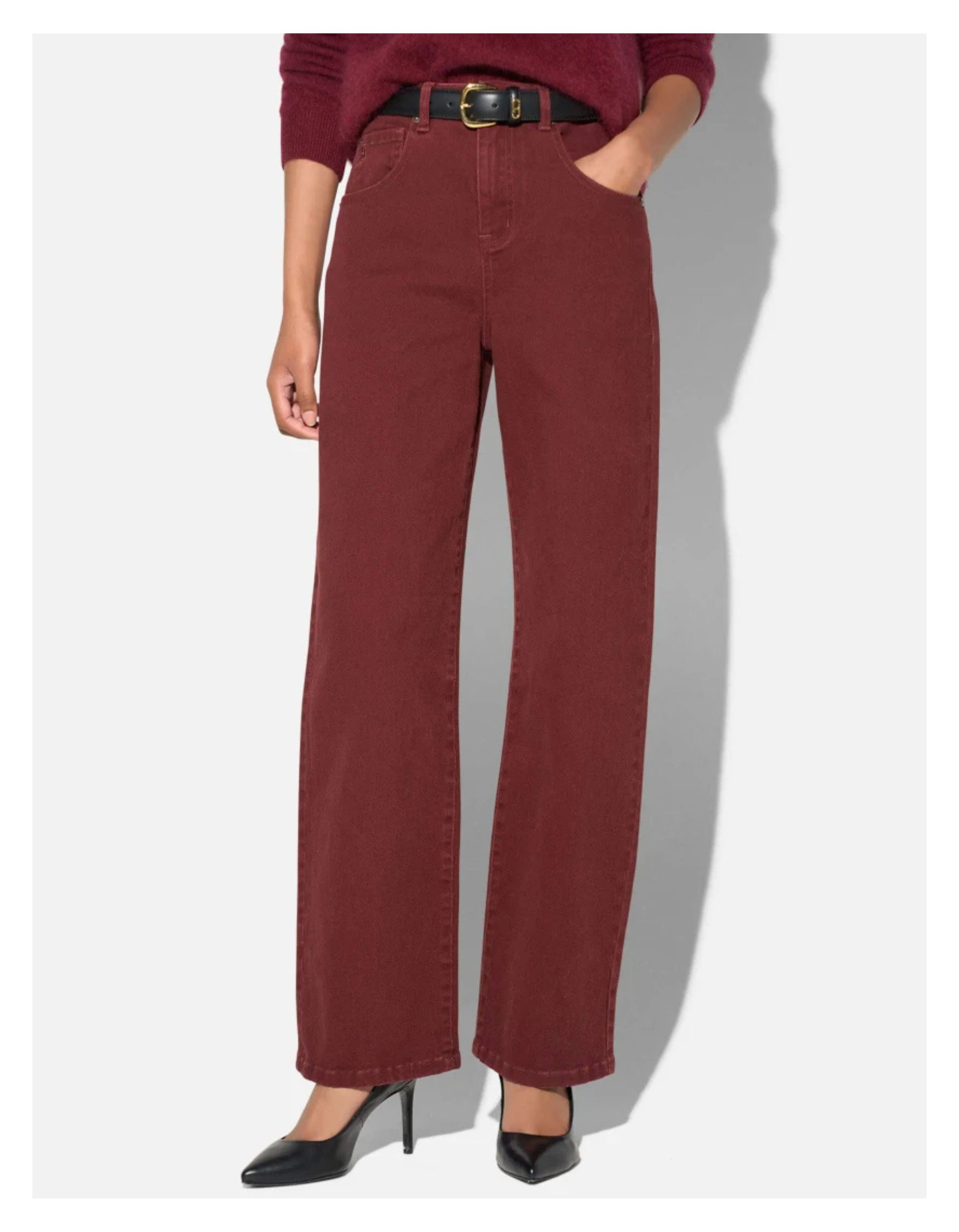 Janice Baxter Jeans Bordeaux Baxter