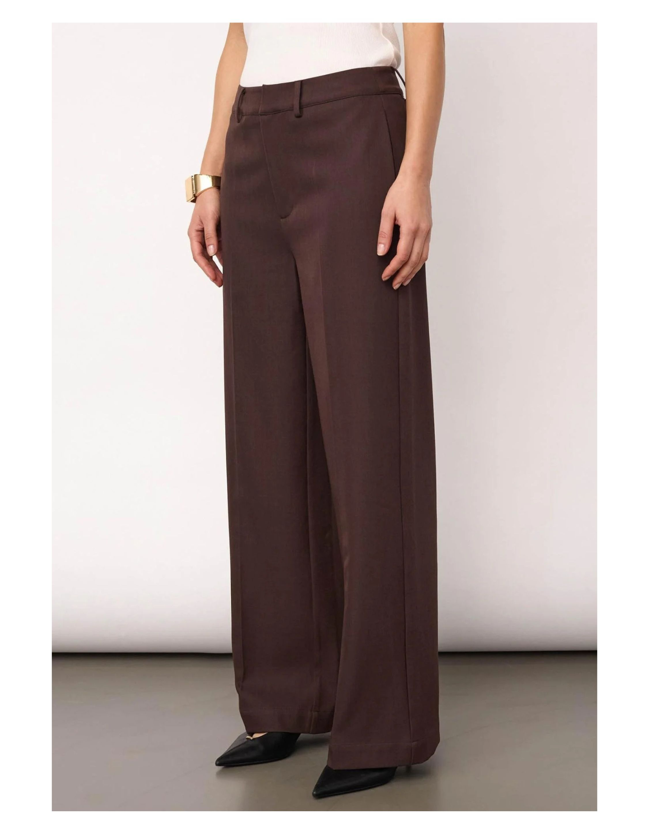 Co Couture Lunacc L34 Pantalons Donkerbruin 500428