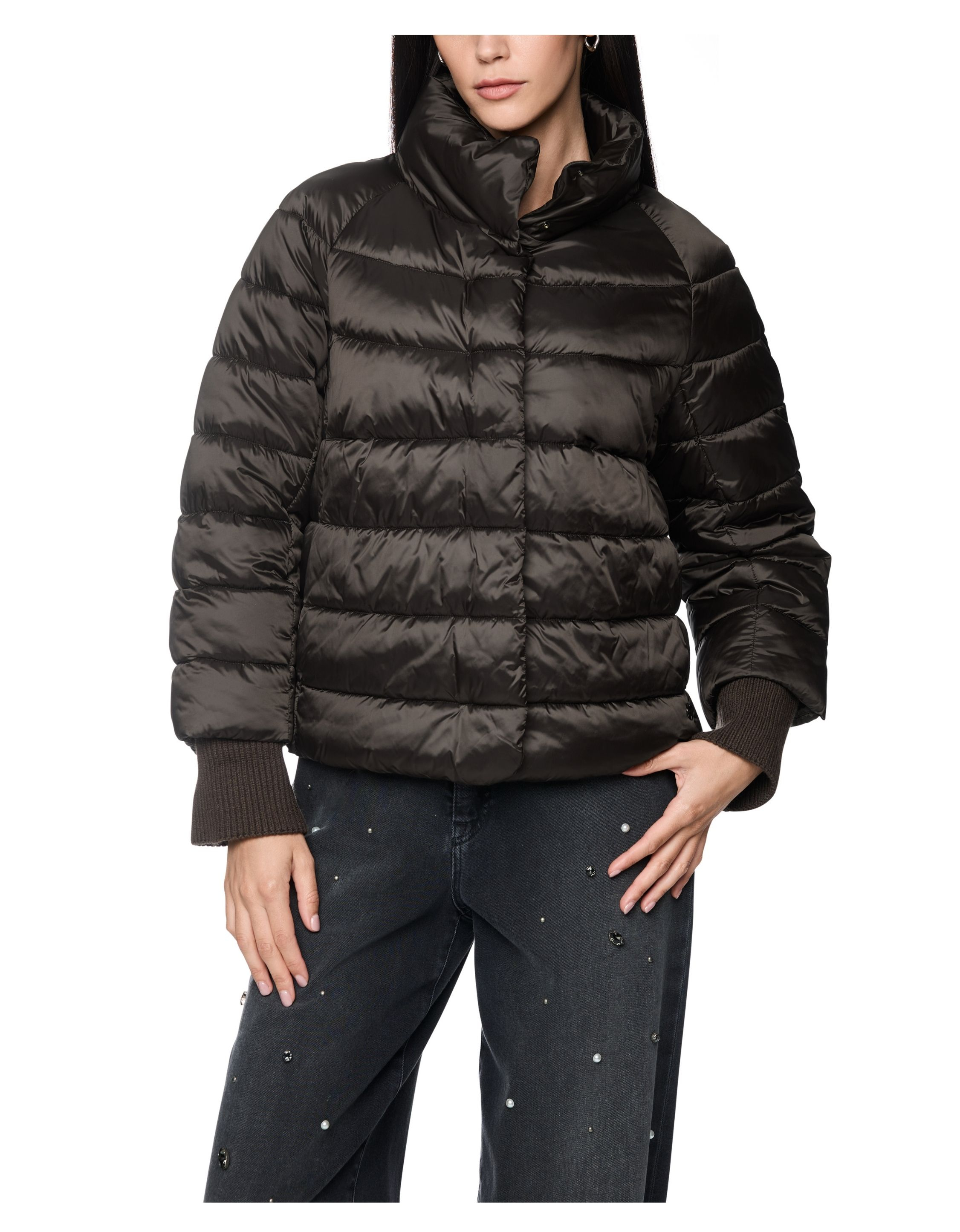 Marccain Outdoorjack Jackets Donkerbruin Ba 12.01 W74