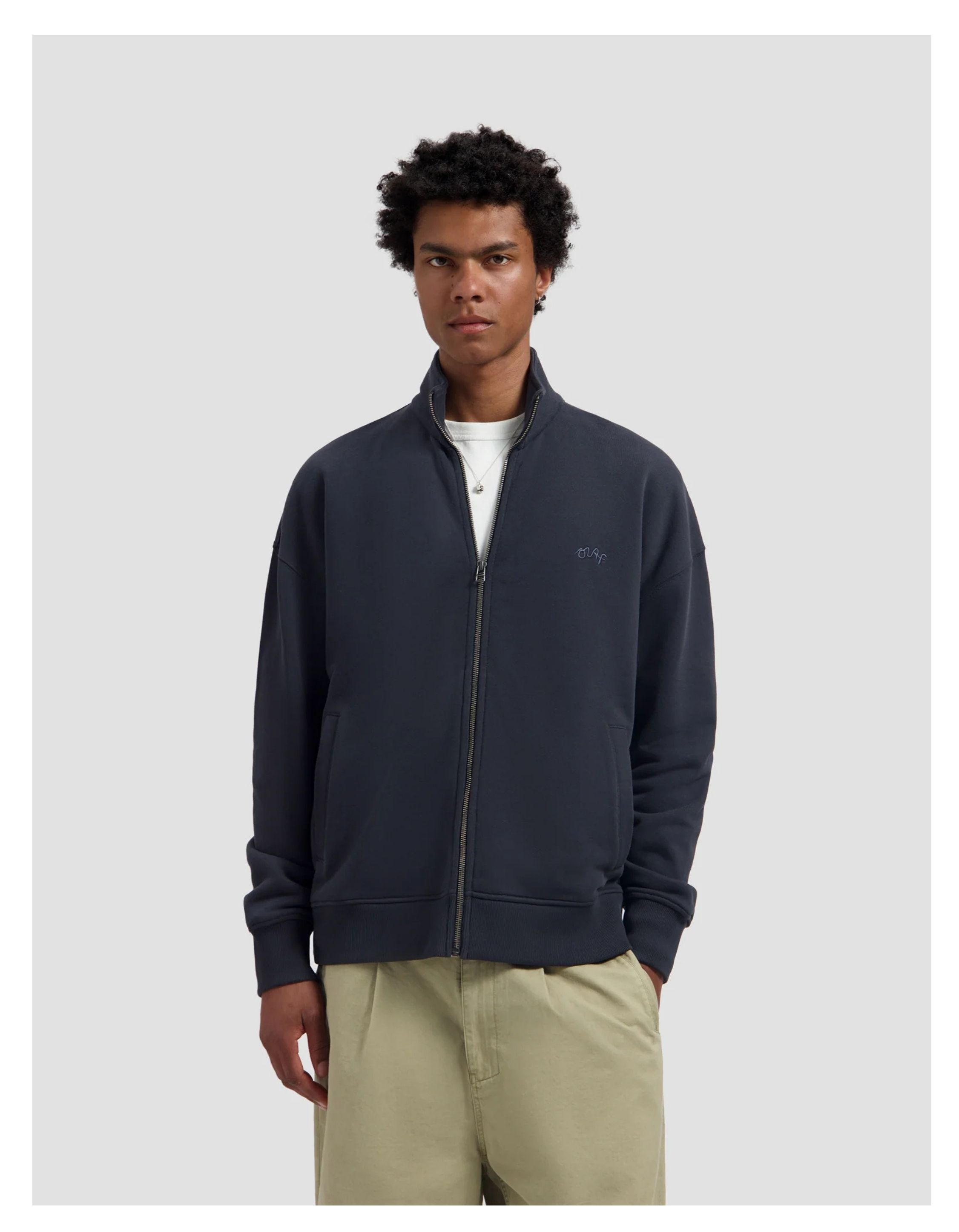 Olaf Signature Logo Vesten Donkergrijs M260207