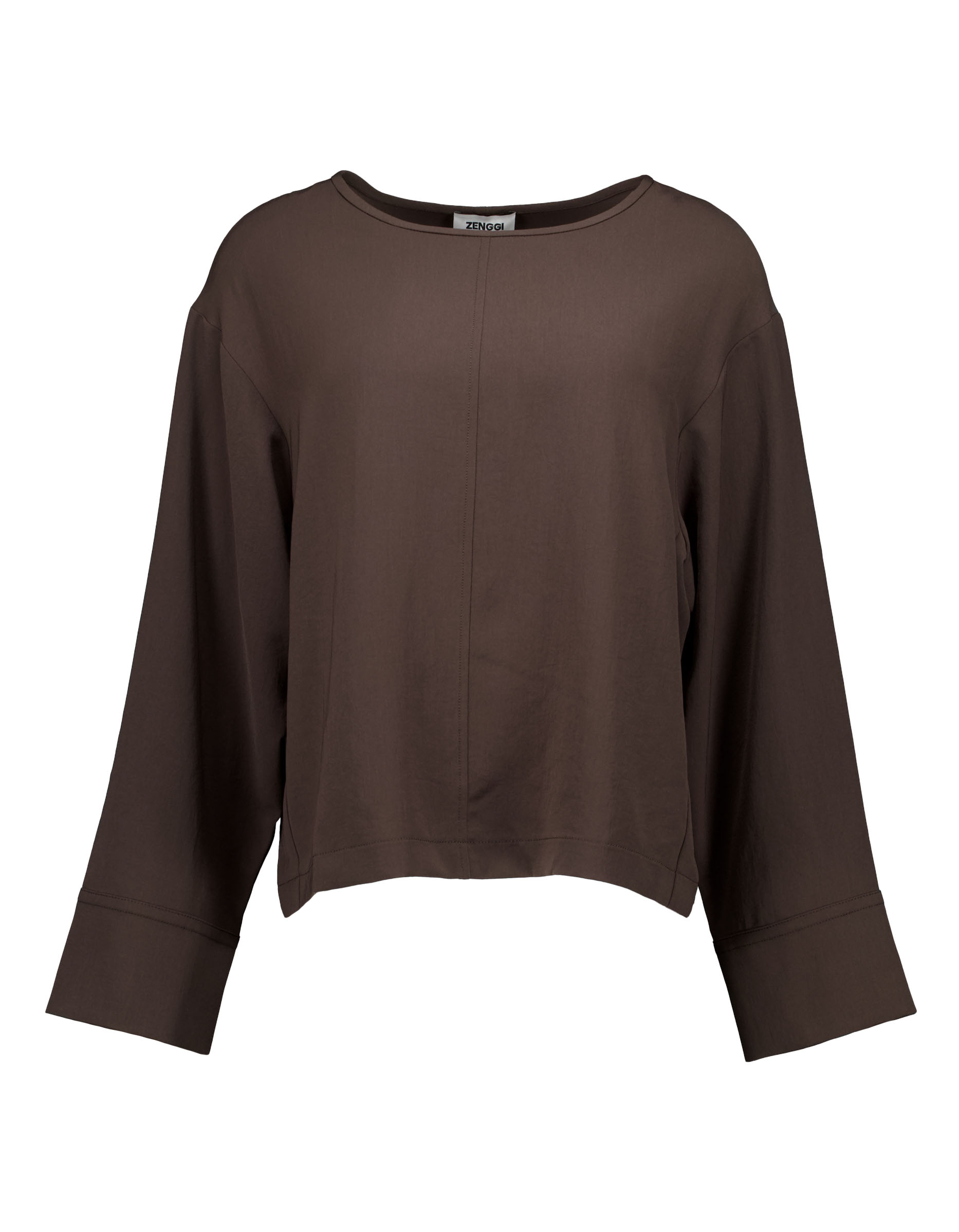 Zenggi Jap Crepe Tops Donkerbruin Y04-1017 3034