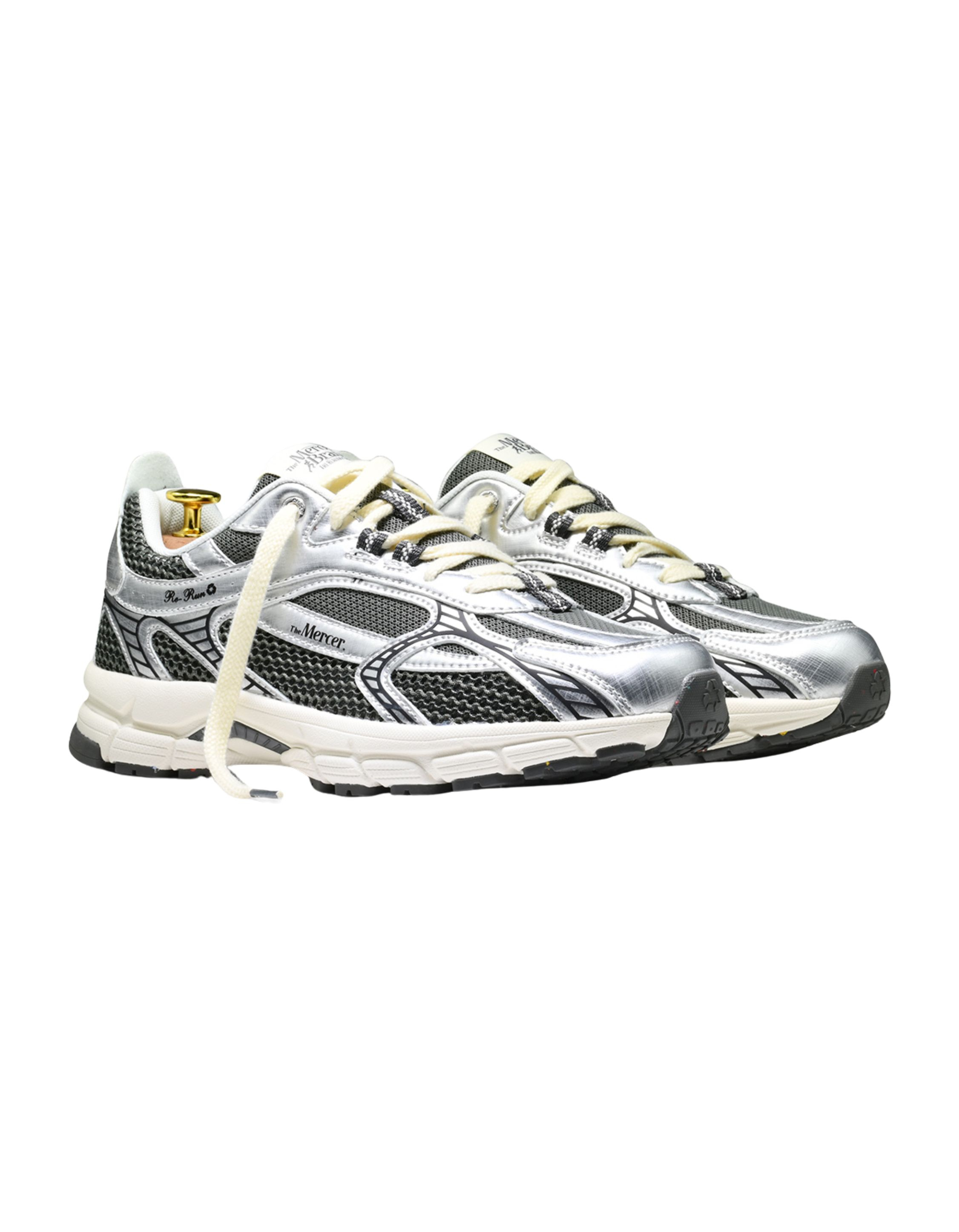 Mercer The Re-run Scratched Sneakers Zilver Me263010