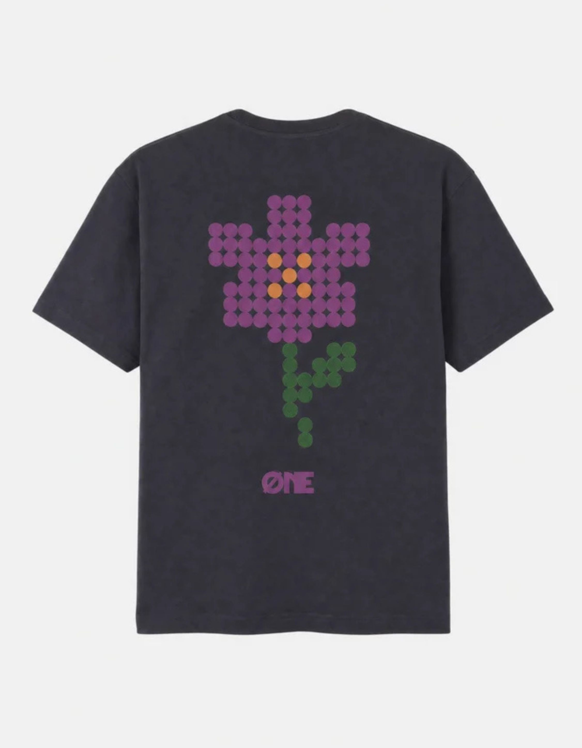 One First Movers Purple Flower T-shirts Blauw Purple Flower