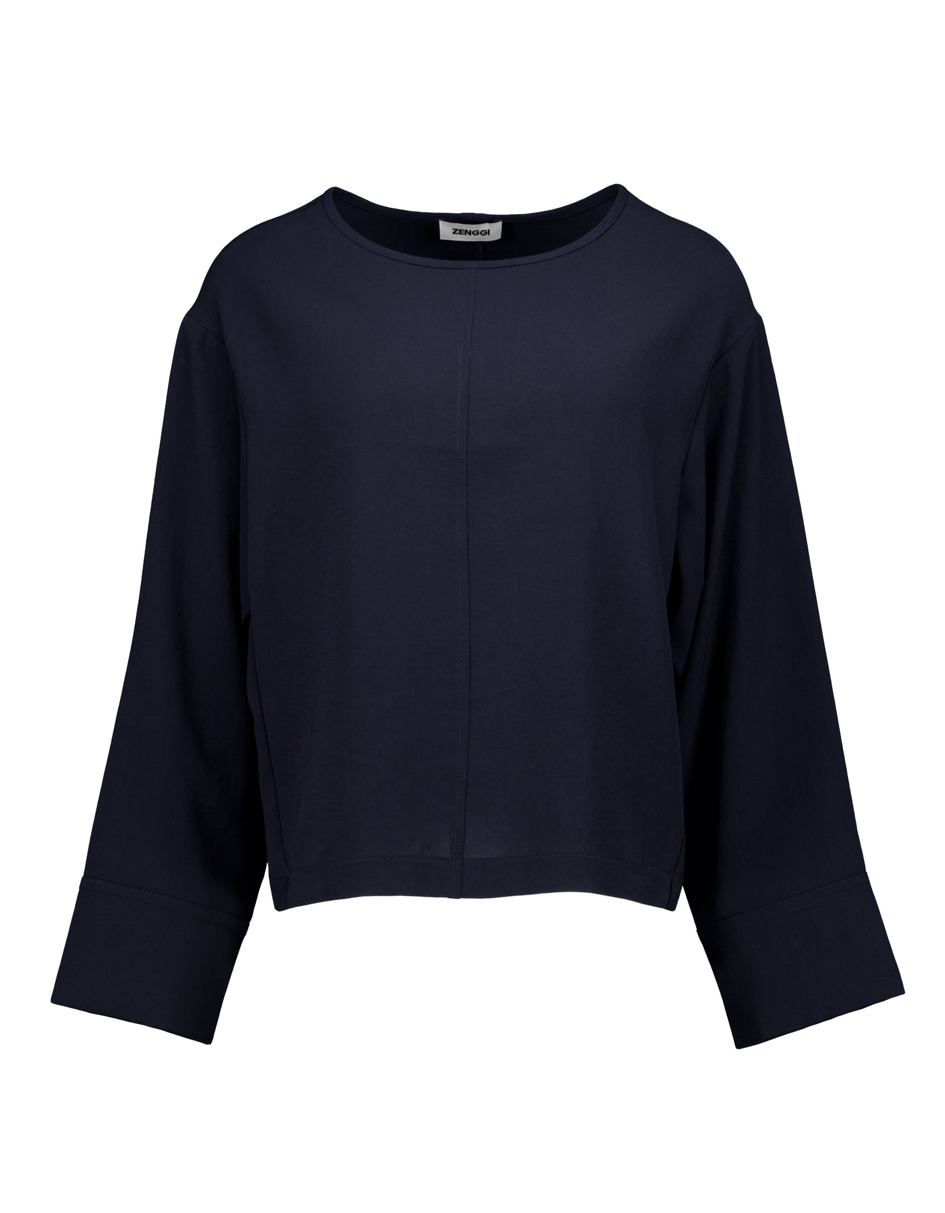 Zenggi Jap Crepe Tops Donkerblauw Y04-1017 3034