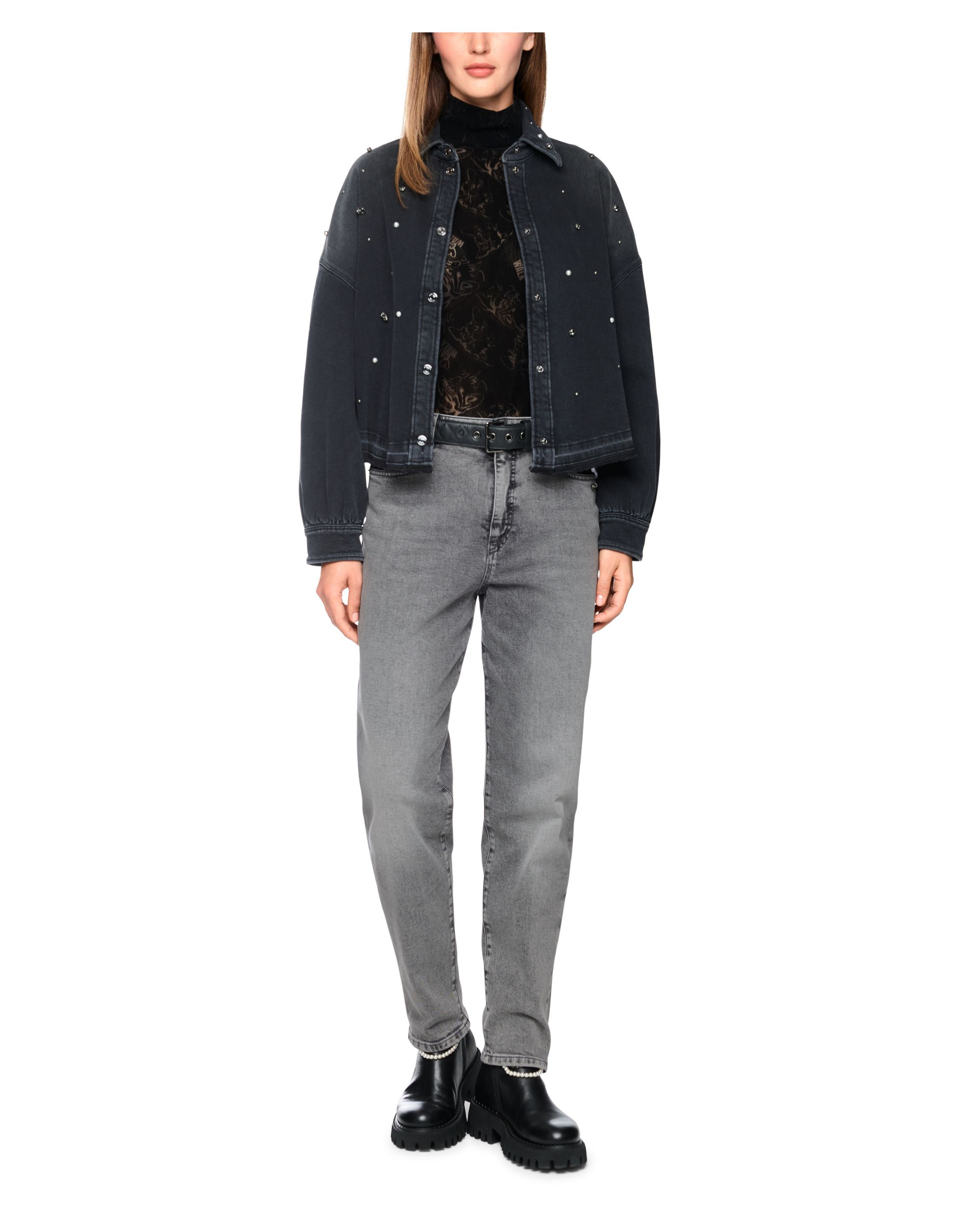 Marccain Jeans Jeans Grijs Bs 82.25 D08