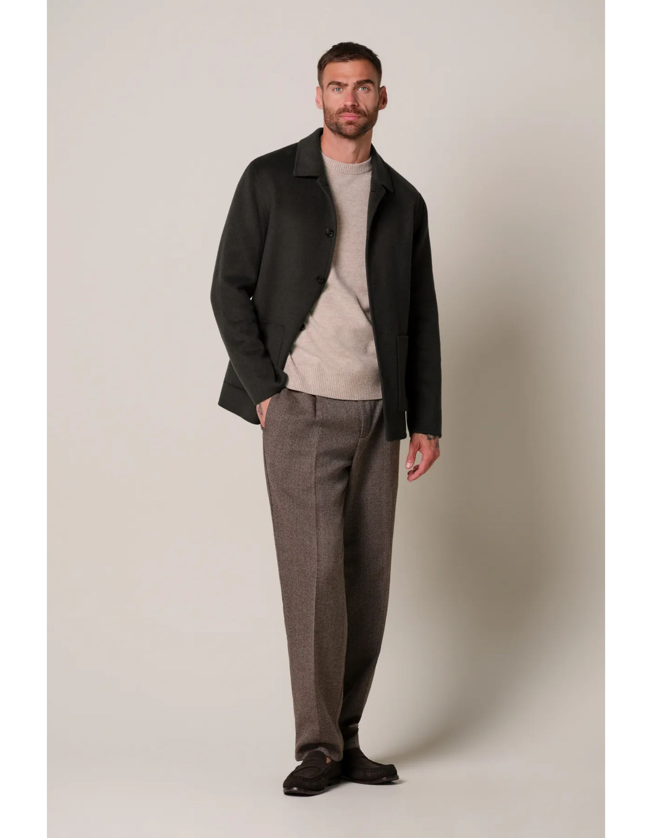 Profuomo Ppxf30011 Overshirts Donkerbruin Ppxf30011