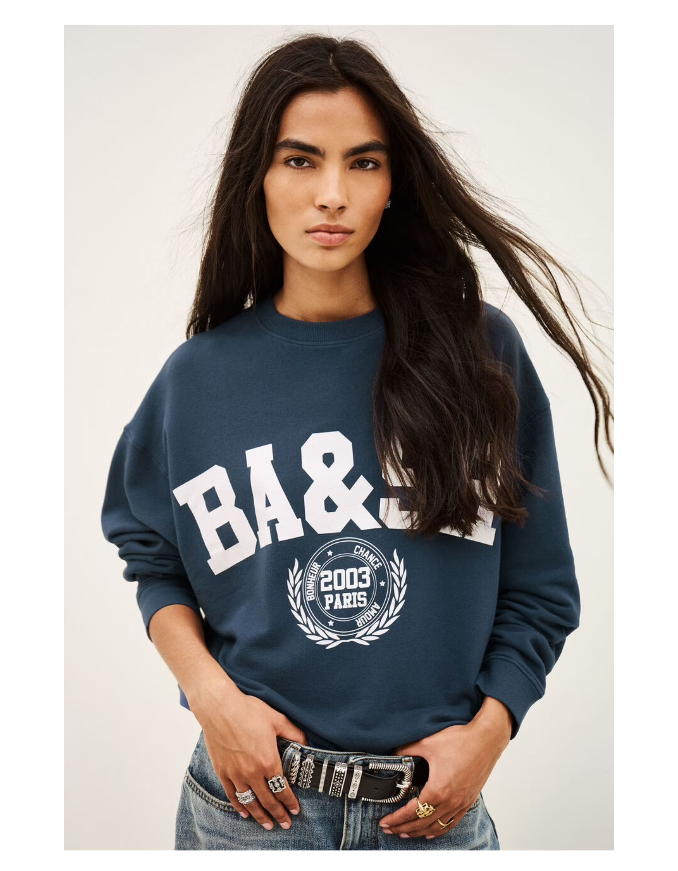 Ba&sh Benjamin Sweaters Blauw 1h26benj