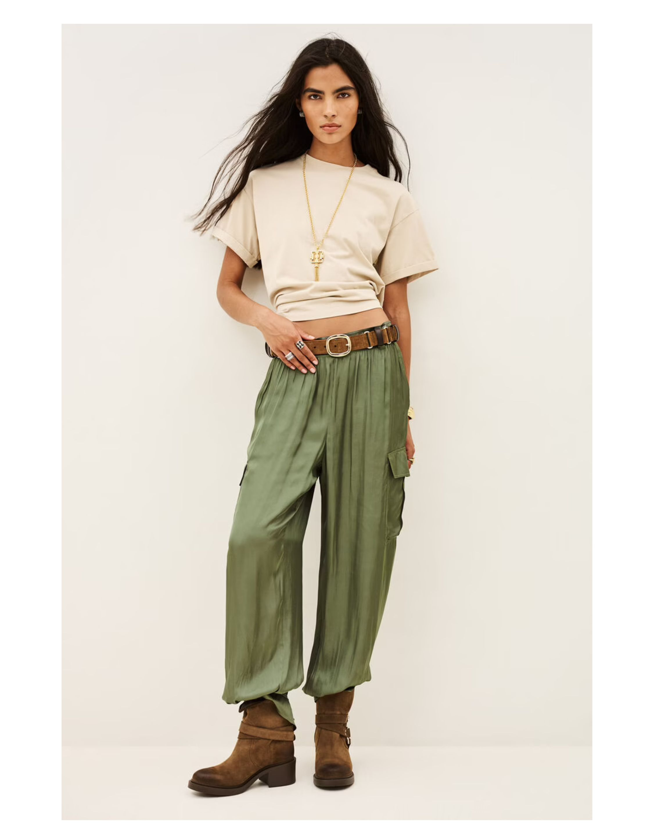 Ba&sh Celia Pantalons Khaki 1h26celi