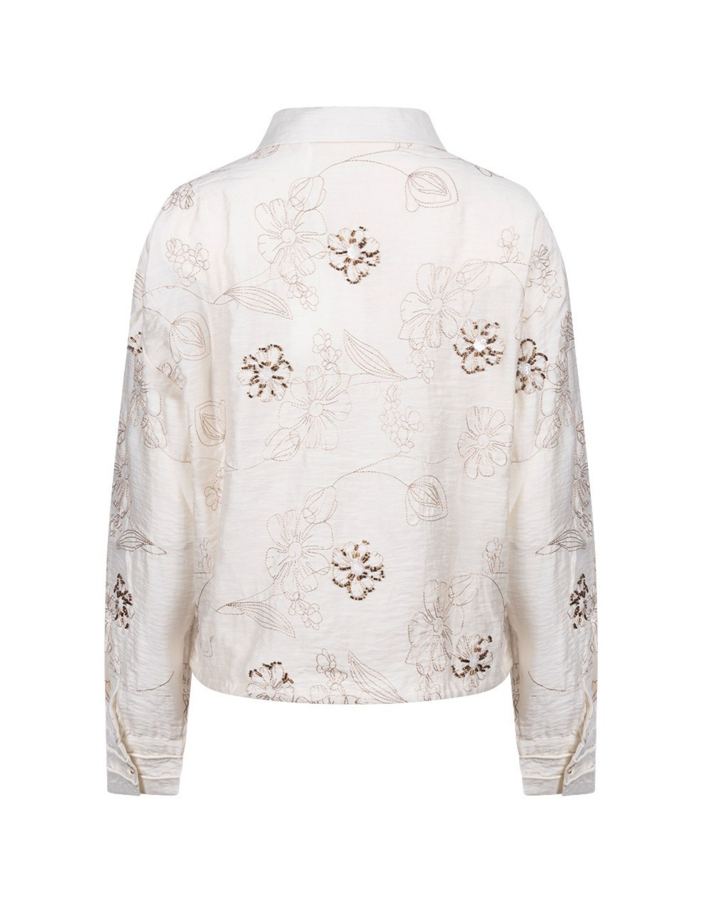 Nukus Aaliya Blouse Embroidery Blouses Off White Nkf02152