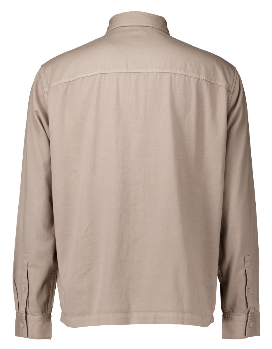 Armani Exchange Man Woven Shirt Lange Mouw Overhemden Beige 6dzc07 Zn5ez