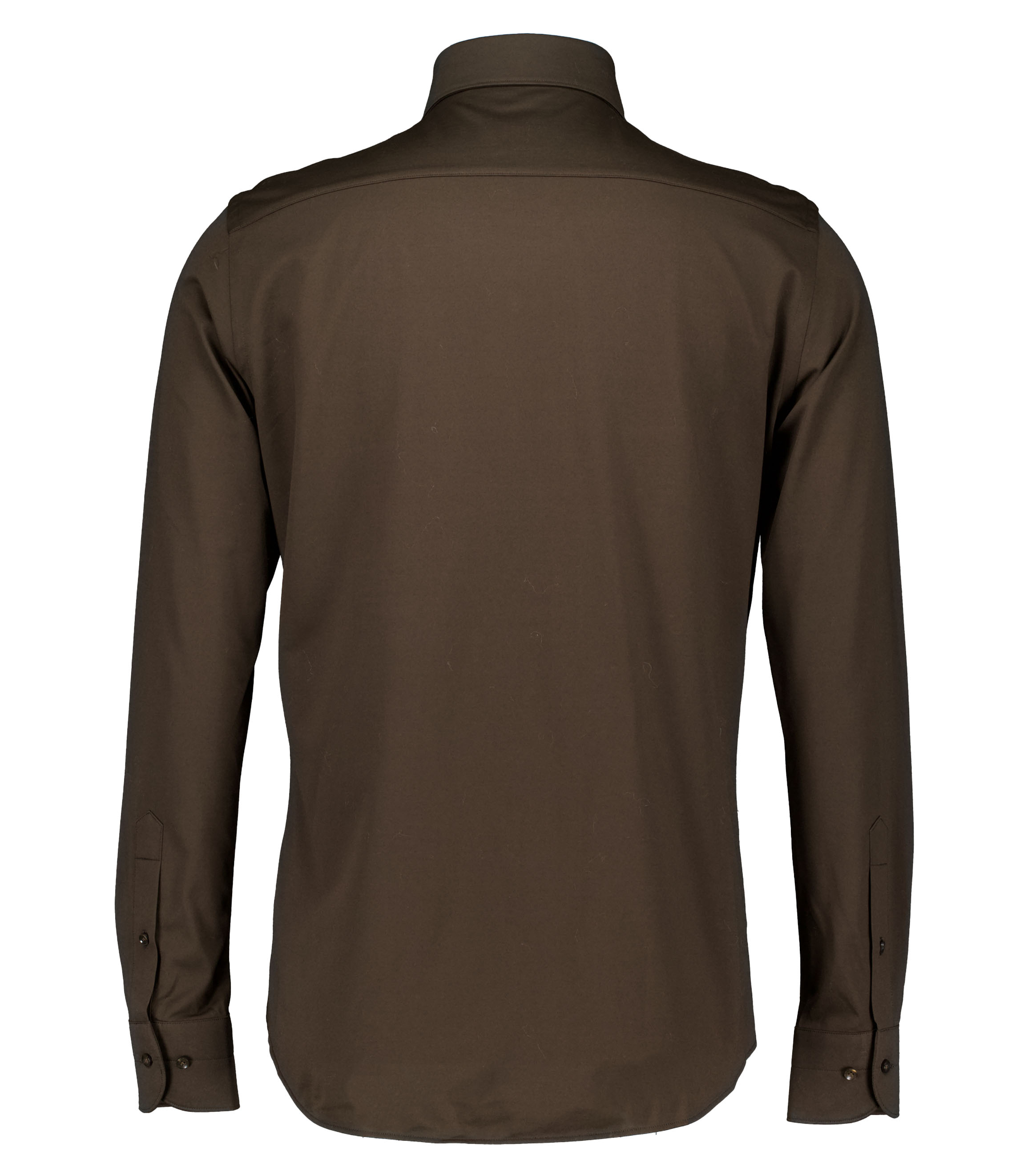 Profuomo  Lange Mouw Overhemden Bruin Ppwh30026