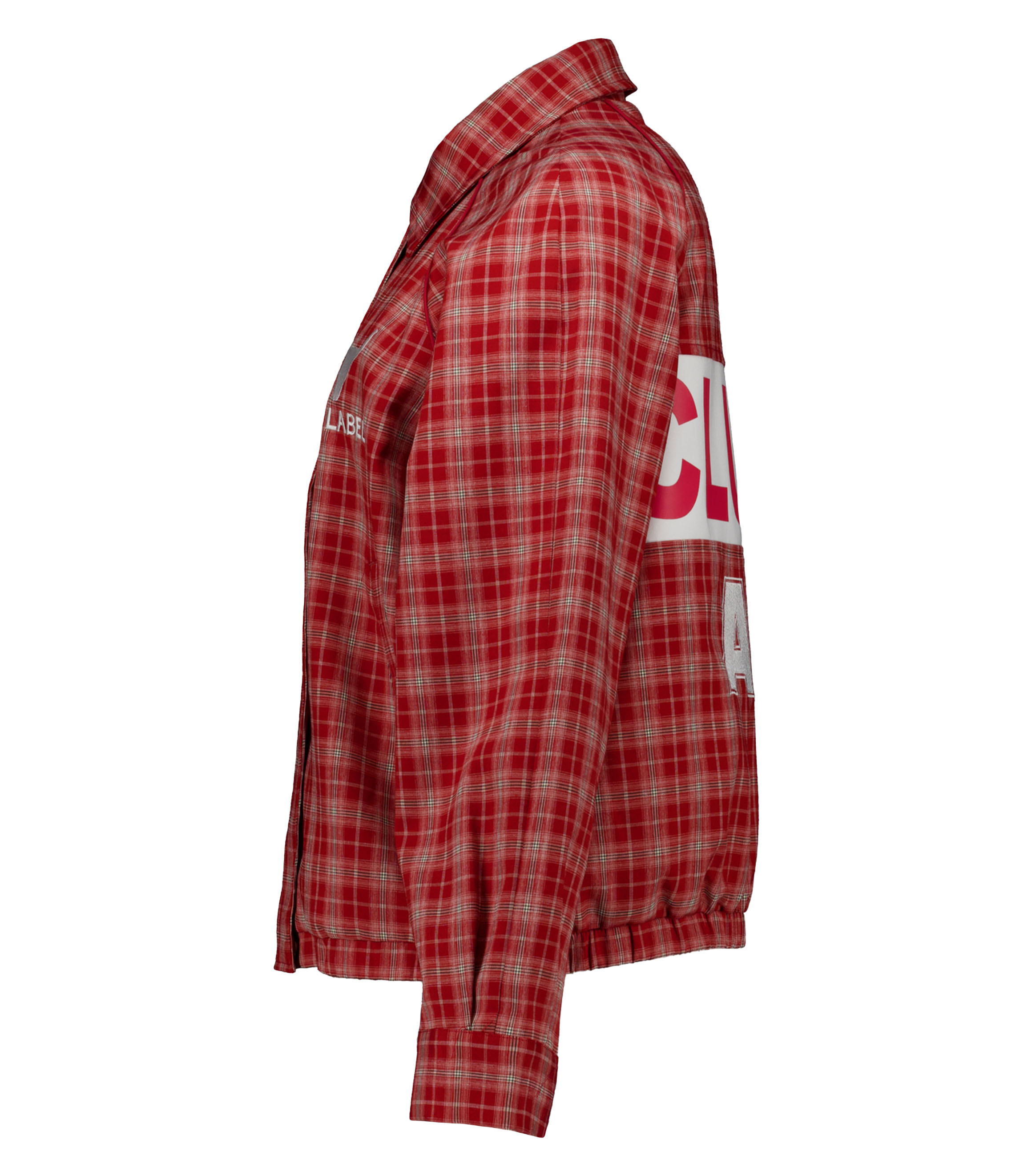 Alix The Label Ladies Woven Checked Bomber Bomberjacks Rood 2602451522