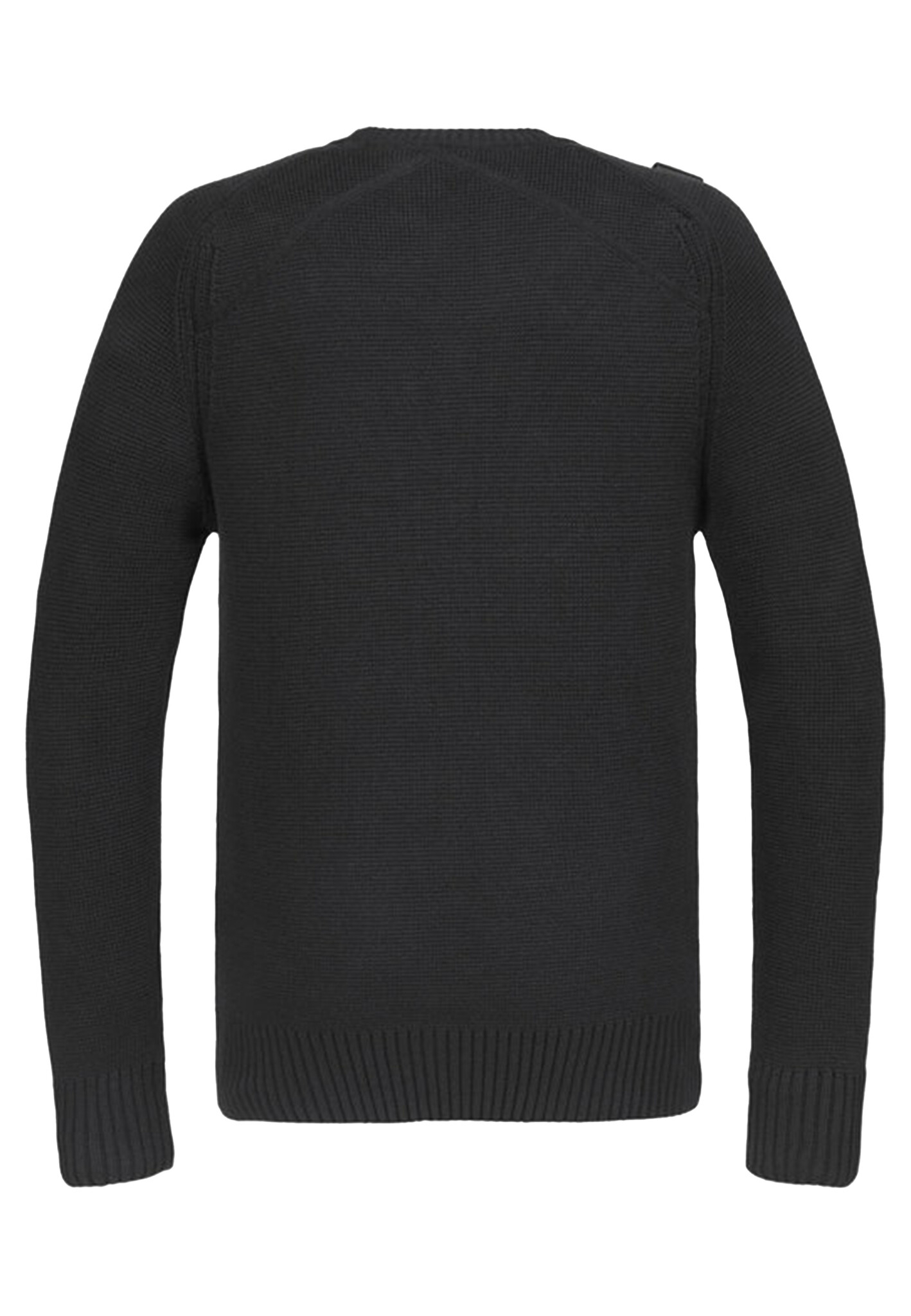 Mastrum Milano Crew Knit Truien Zwart Mas5319 M000 Jet Black