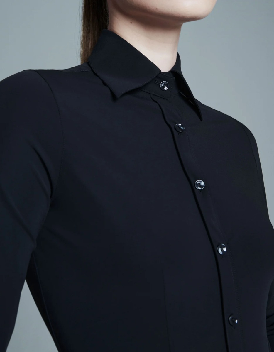 Japan Tky Ayaka Closed Blouses Zwart Ayaka Closed