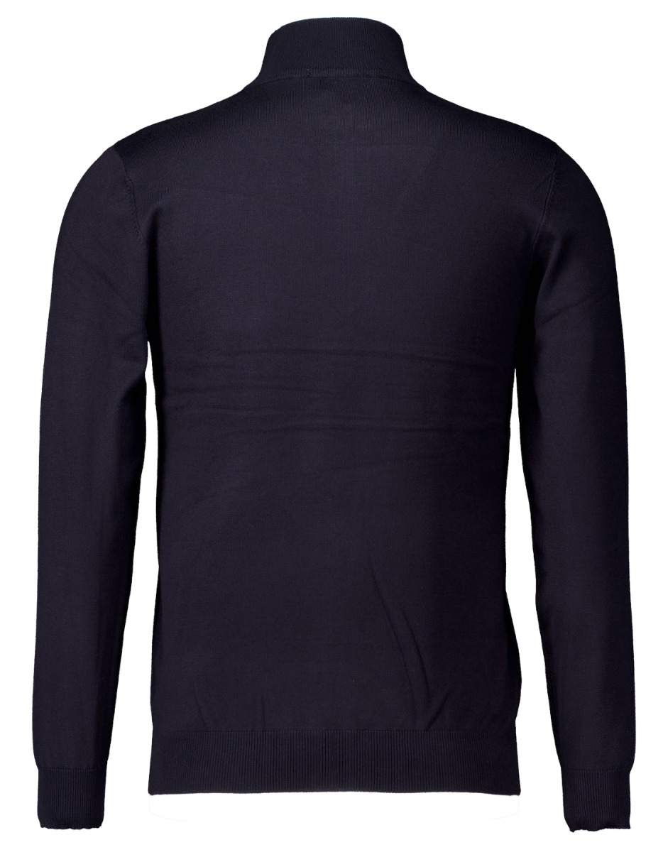 Defaut Paris Knitwear Half-zip Sweater Truien Donkerblauw M606