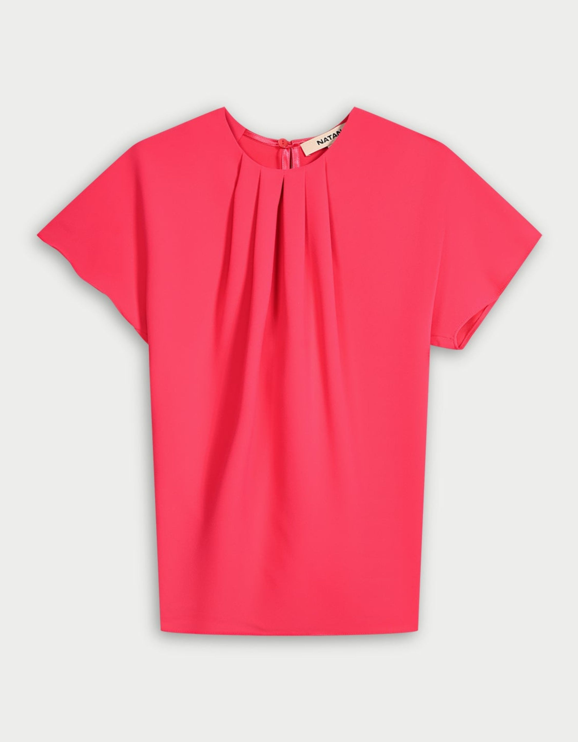 Natan Short Sleeved Top Tops Rood Elton-n6nj03